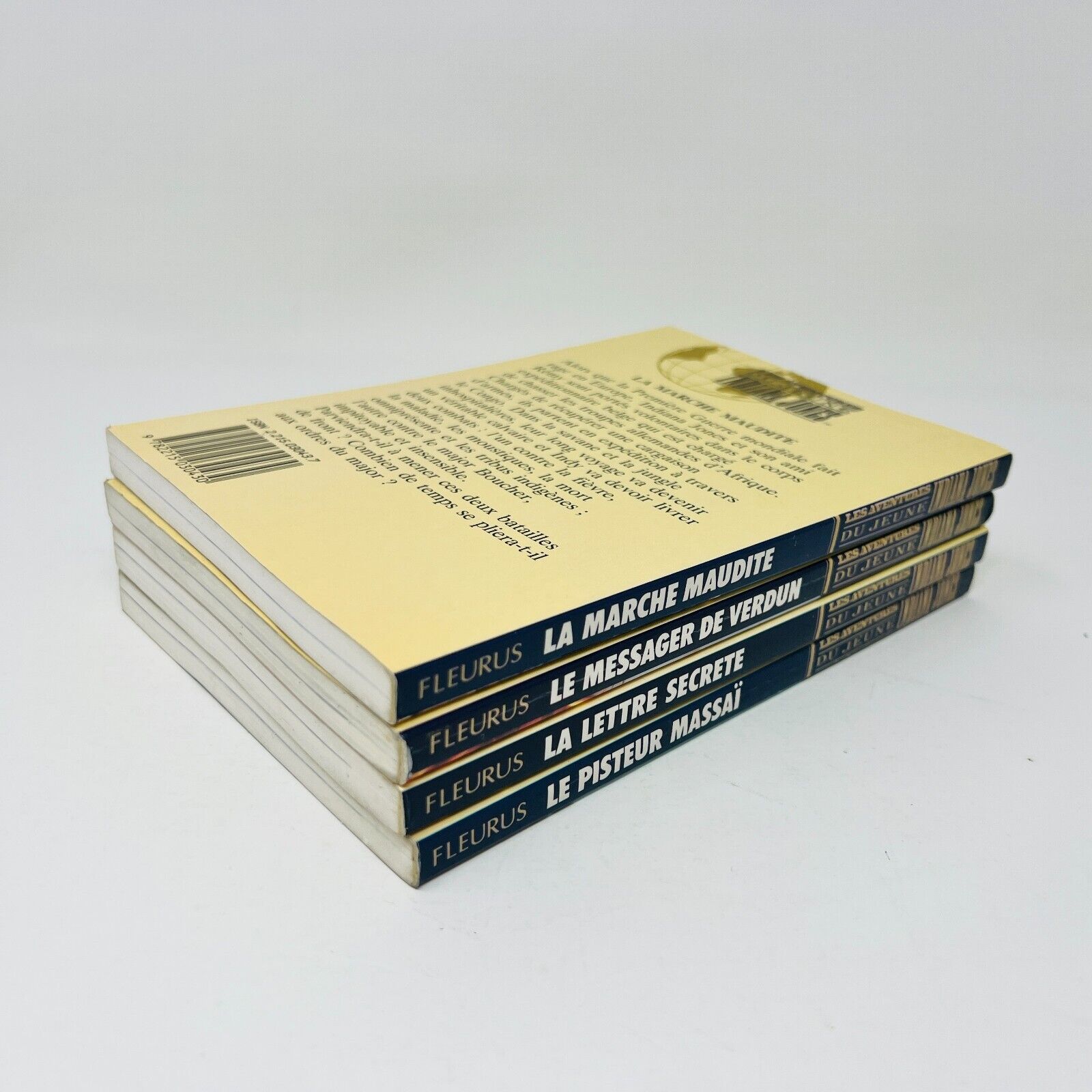 4x Les Aventures du Jeune Indiana Jones Lot Livres 90s La Lettre Secrète
