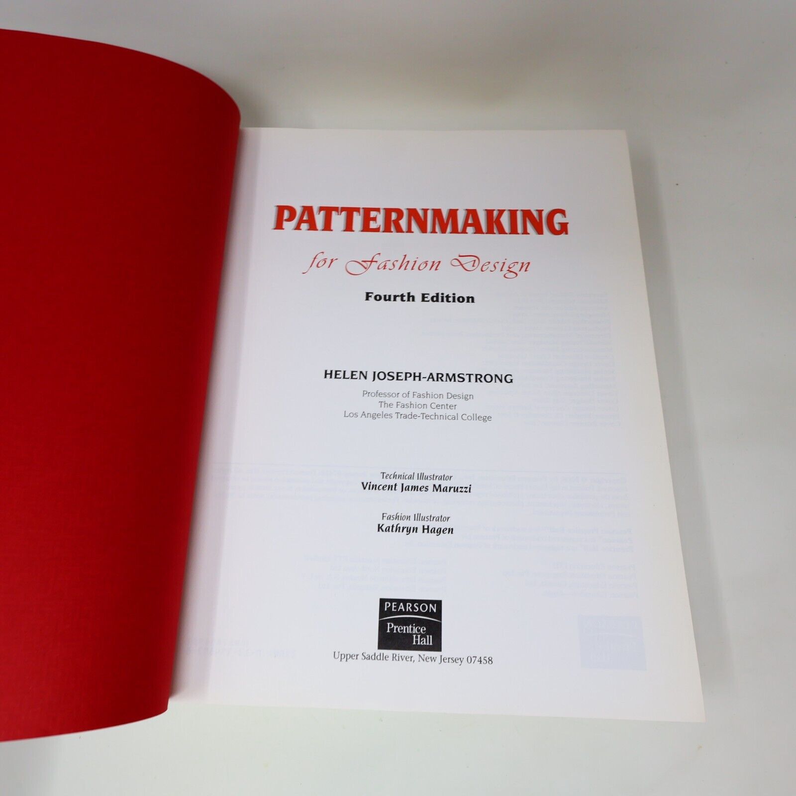 2006 Patternmaking For Fashion Design by Helen Joseph Armstrong Hardcover HC