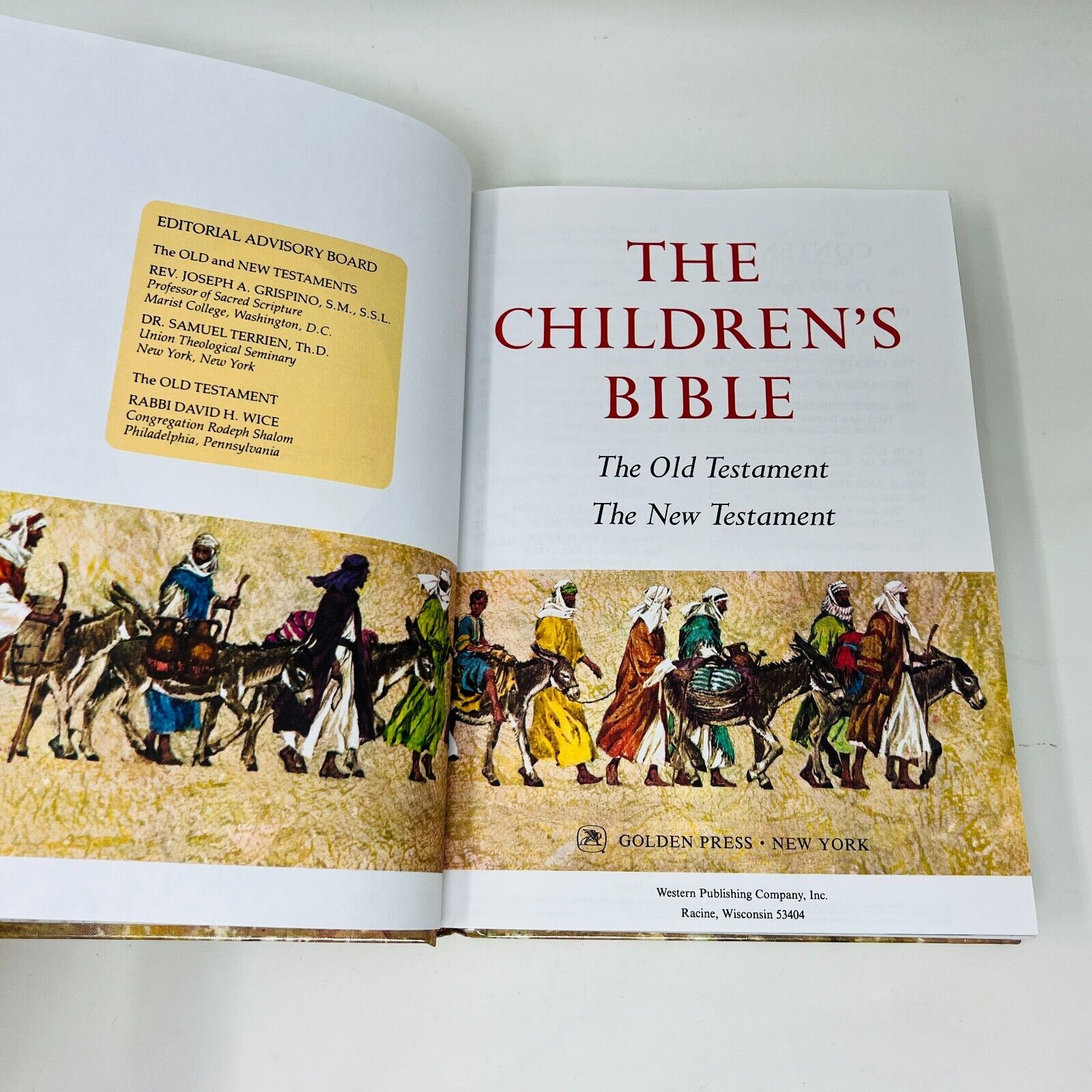 The Children's Bible by Golden Books Hardcover Old/New Testament Color for Kids