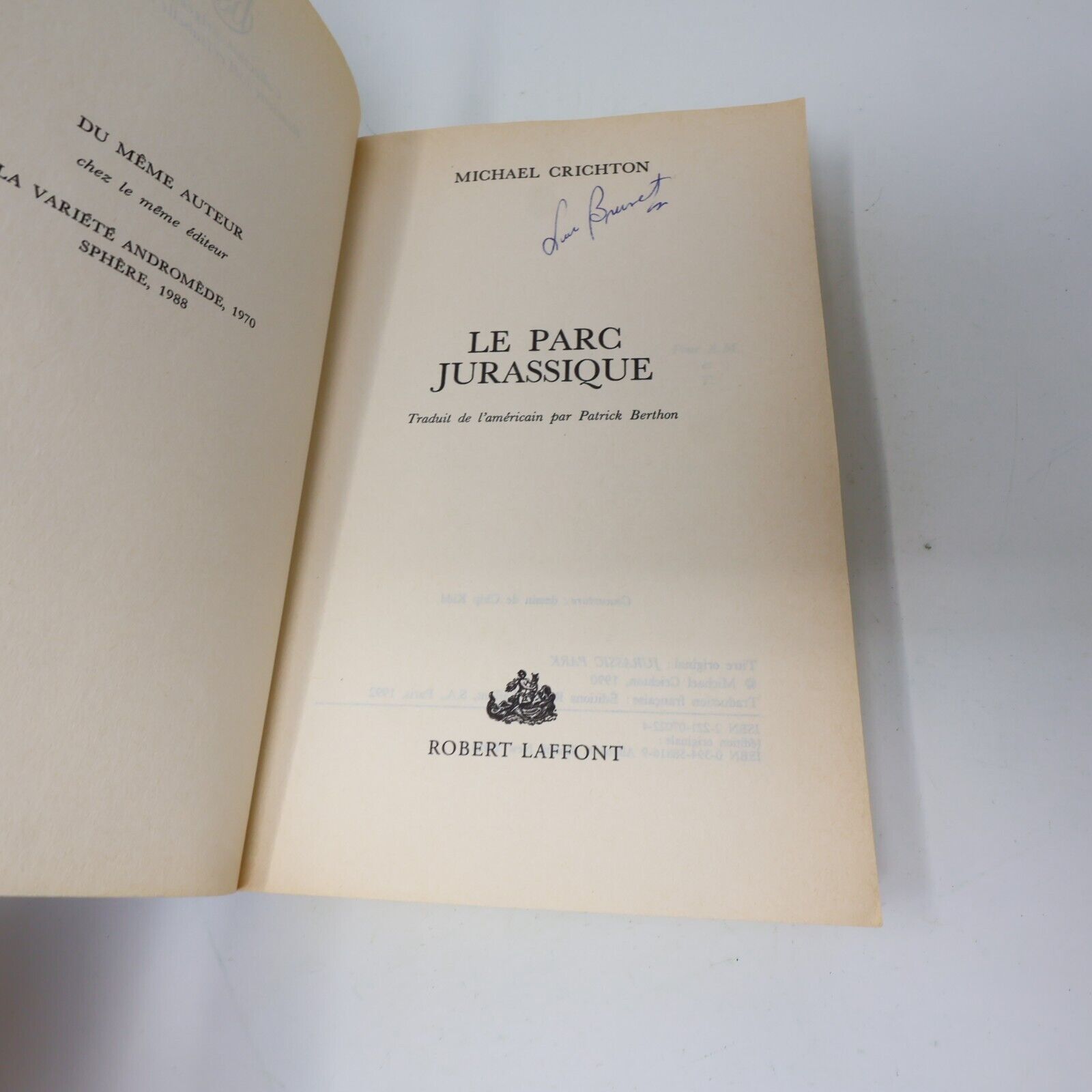 Michael Crichton Le Parc Jurassique Monde Perdu Turbulence Lot 4 Livres Français