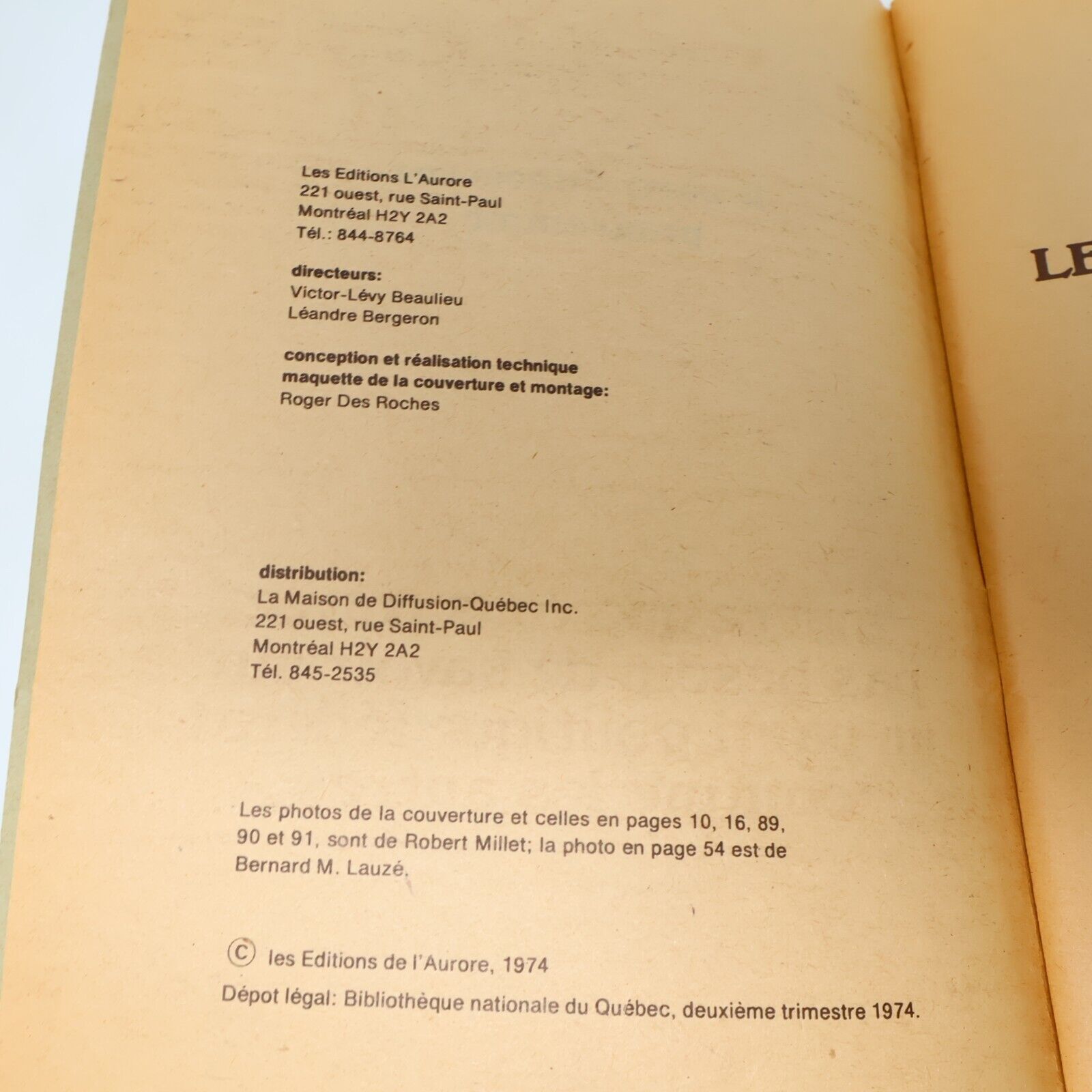 1974 Le Parti Rhinocéros Programmé Victor-Lévy Beaulieu Satire Politique Québec