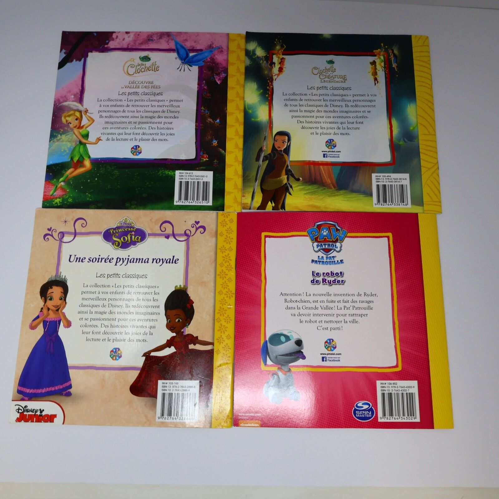Lot 16 Livres Phidal Jeunes Enfants Princesses Mickey Contes Français French PB