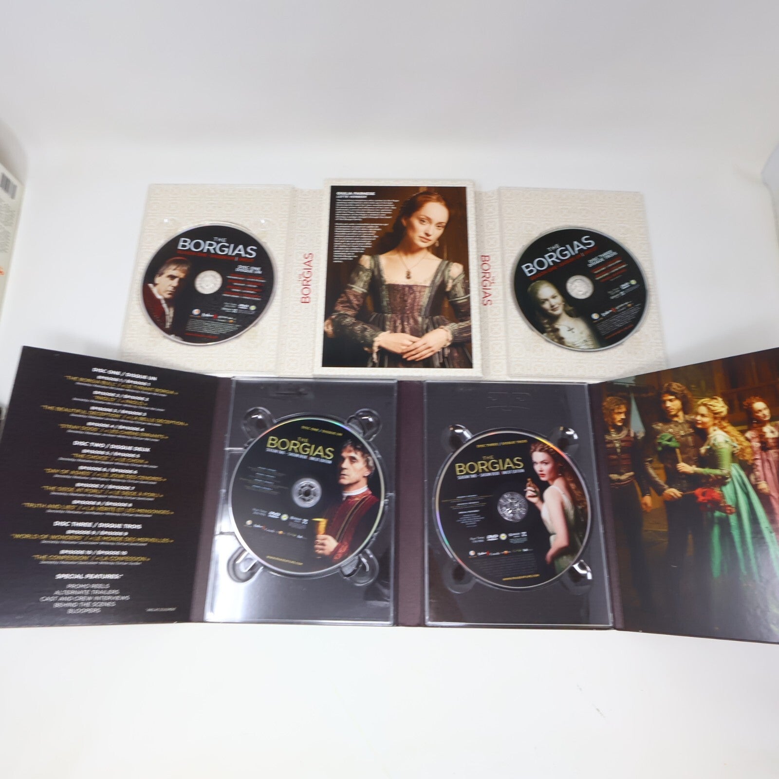 The Borgias Complete Series Uncut Season #1-2-3 DVD Set NTSC English & Français