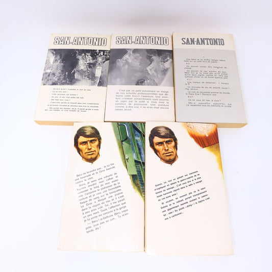San-Antonio Romans Spécial Police Lot 5 Livres Français 70s #93 101 123 194 201