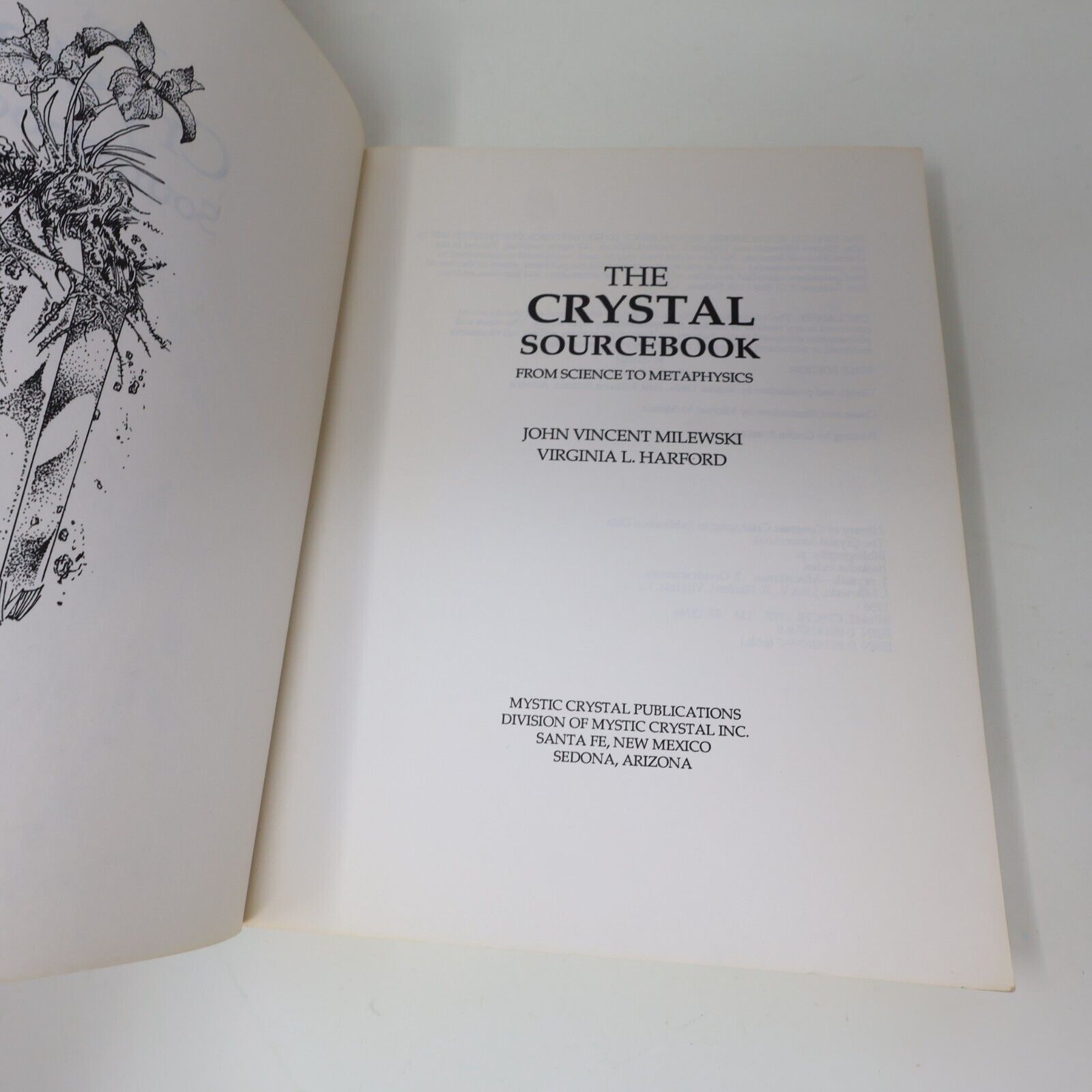 1987 The Crystal Sourcebook From Science To Metaphysics Milewski Harford PB 80s