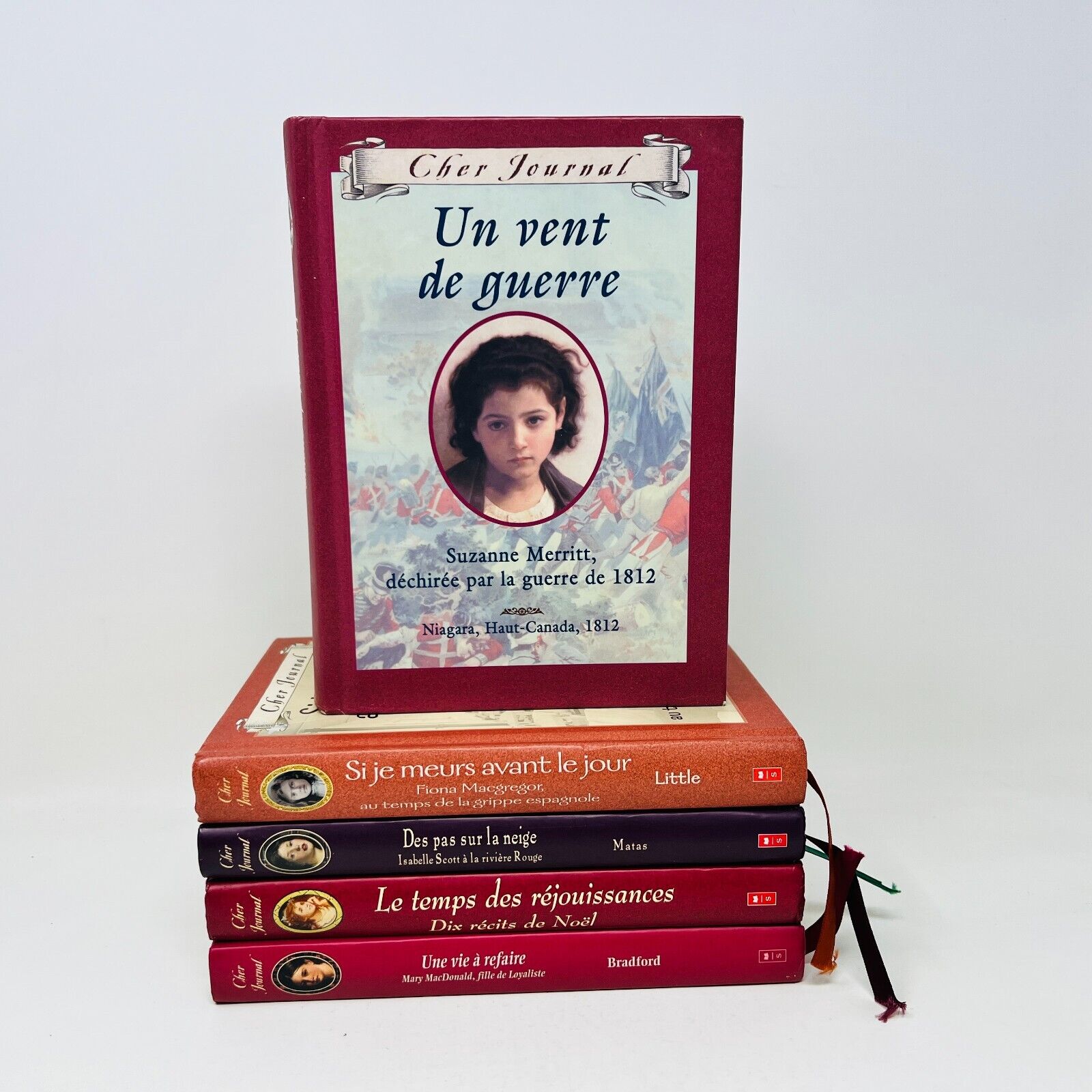 Lot de 5 Cher Journal Scholastic Vent de Guerre Pas sur la Neige Livres Français