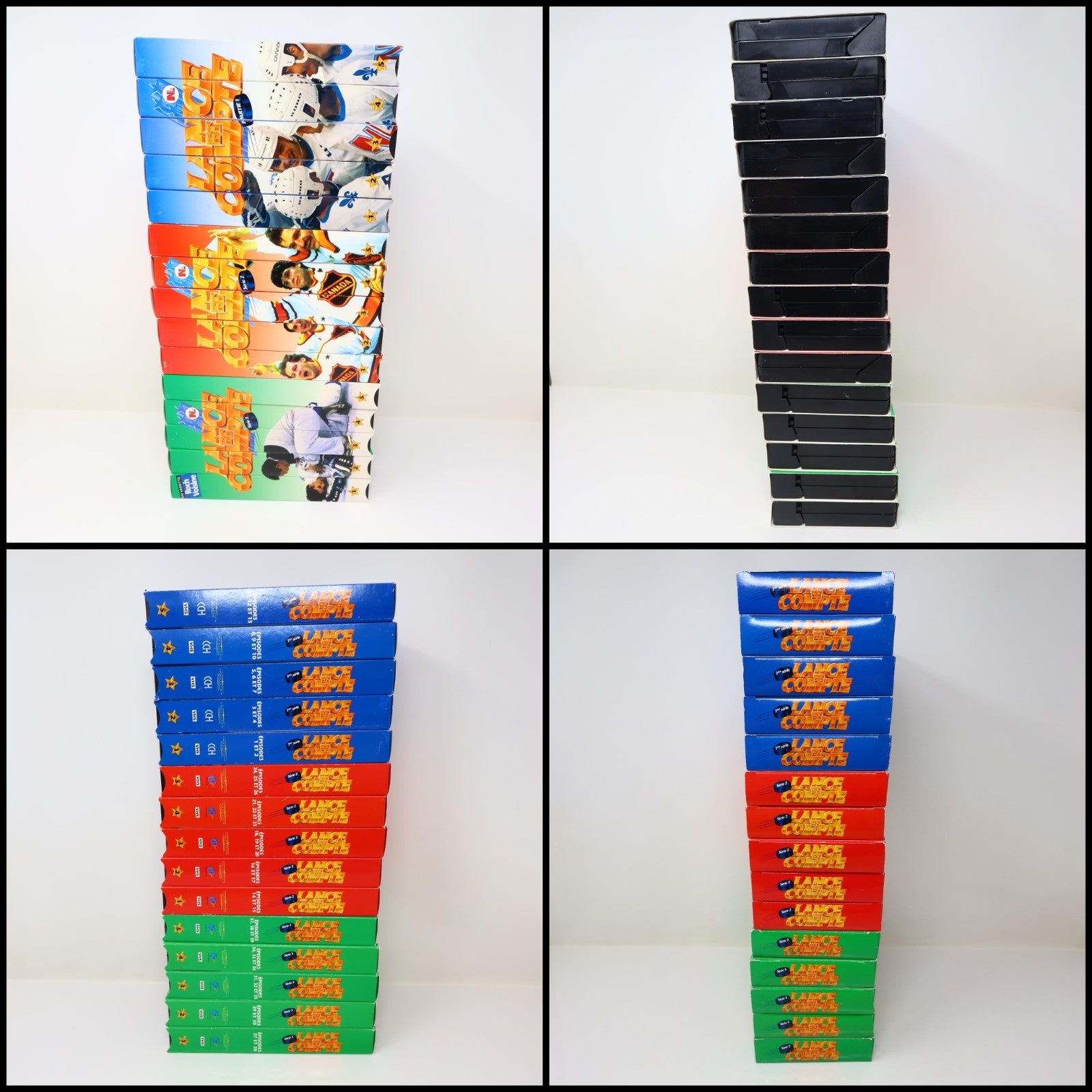 Lance et Compte Lot 15 VHS Série 1-2-3 Pierre Lambert Hockey National Messier