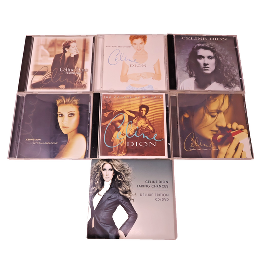 Céline Dion 7 CD Lot Unison/Let's Talk About Love/Falling Into You/Taking Chance