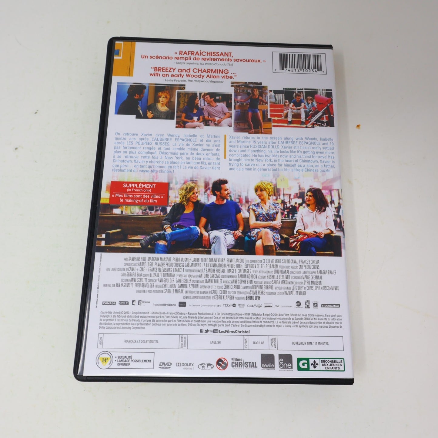 Casse-Tête Chinois / Chinese Puzzle DVD Klapisch Romain Duris NTSC 16:9 Français