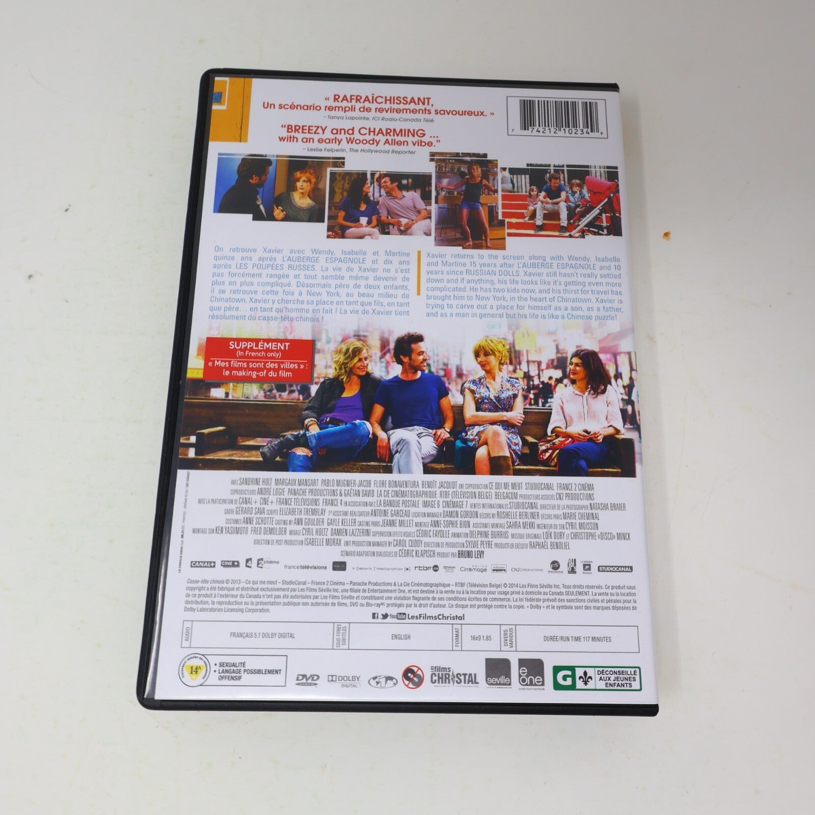 Casse-Tête Chinois / Chinese Puzzle DVD Klapisch Romain Duris NTSC 16:9 Français