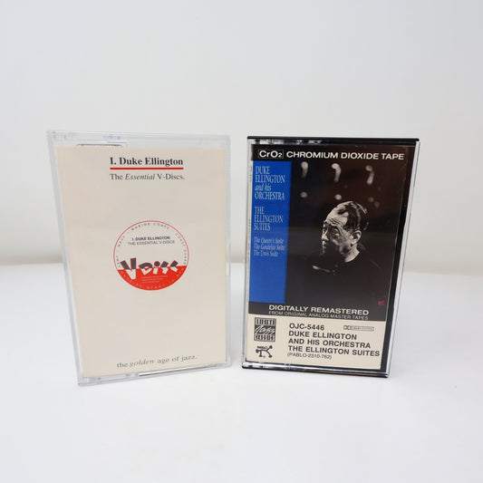 Duke Ellington 2 Cassettes Lot The Ellington Suites/The Essential V-Discs Jazz