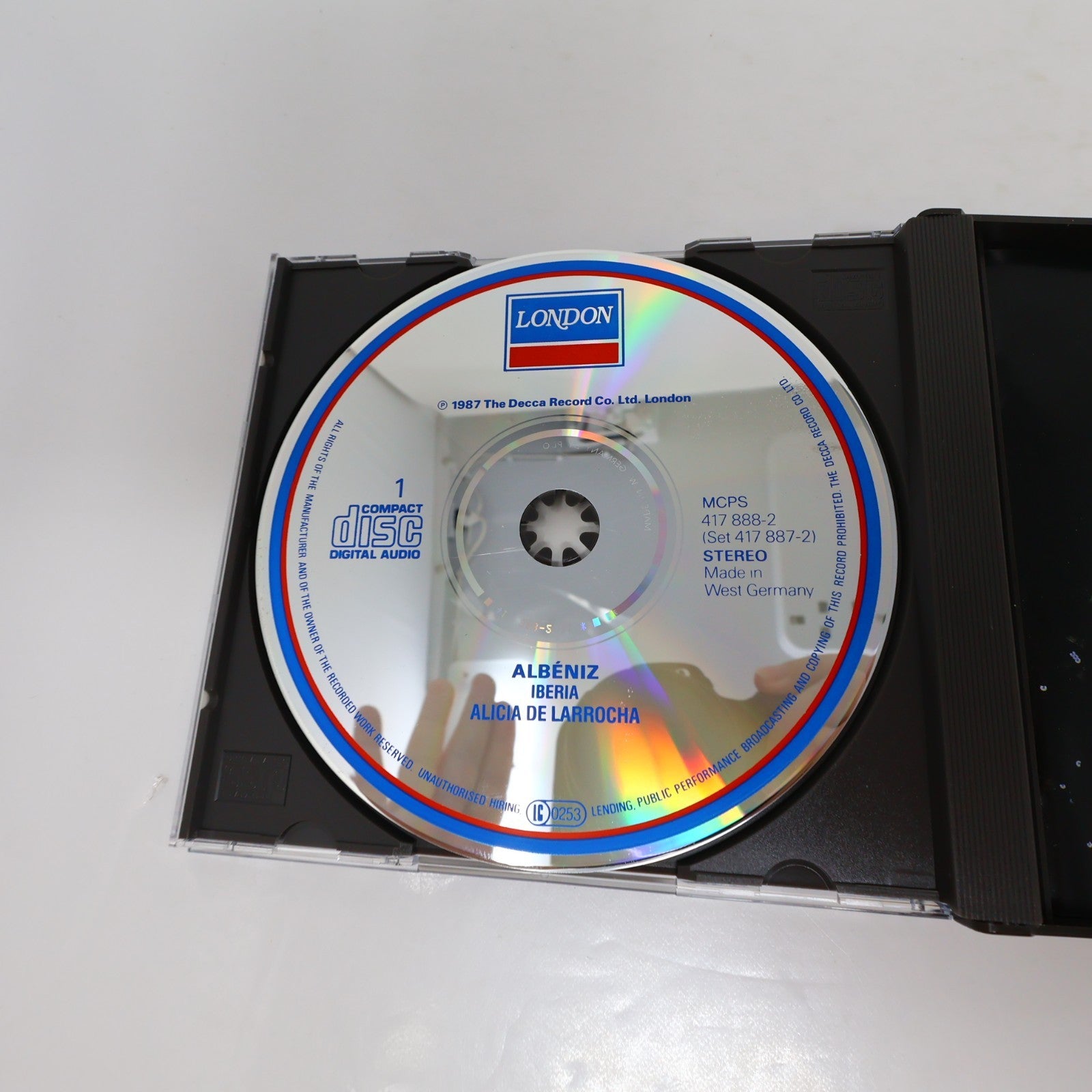 Alicia De Larrocha Isaac Albéniz Iberia/Navarra/Suite Espaňola Double CD 1988