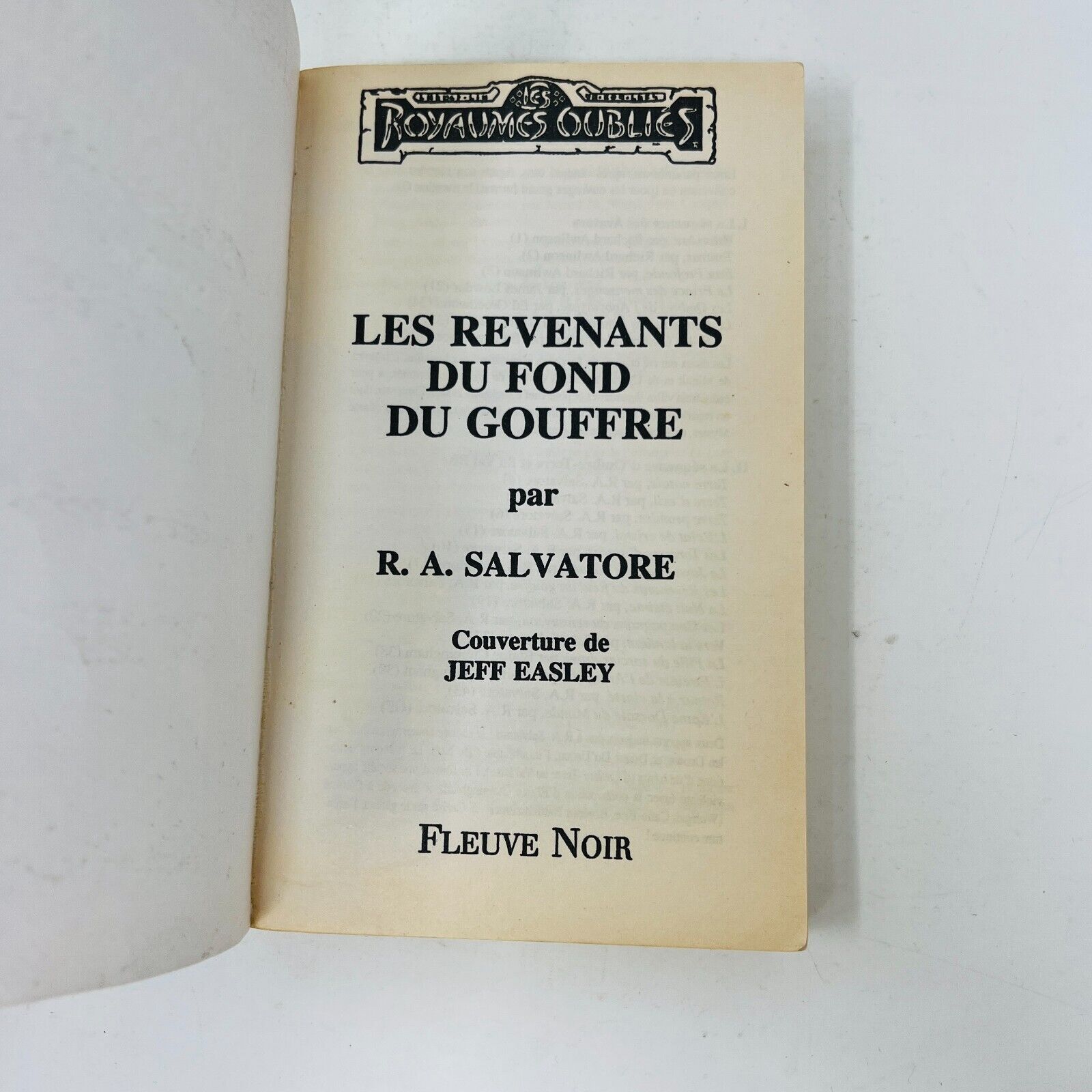 La Trilogie du Retour aux Sources Complète #18-20 Royaumes Oubliés Salvatore Lot