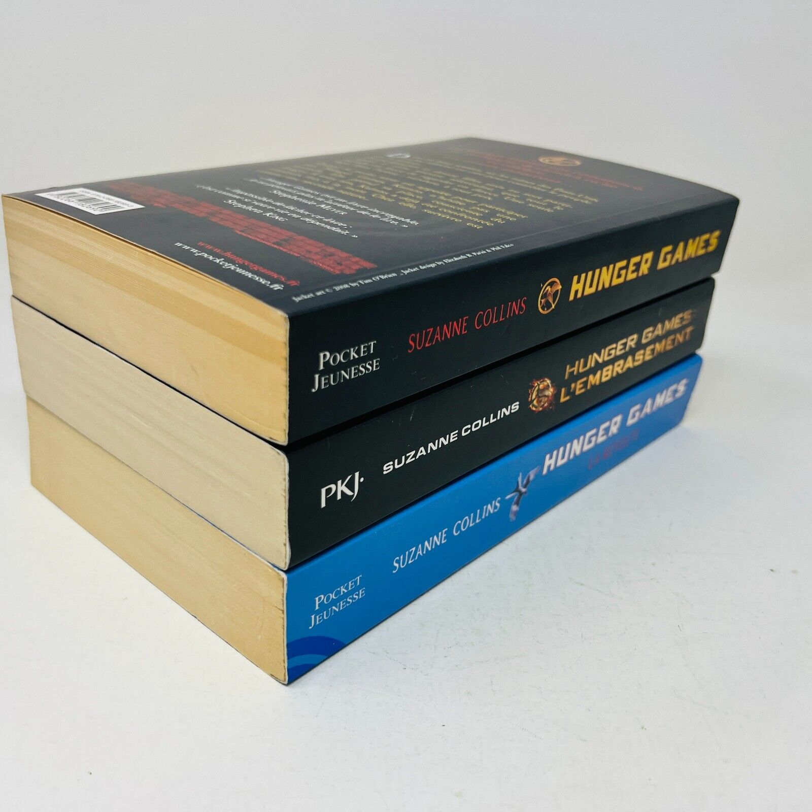 Hunger Games #1-2-3 Lot Set Français/French Suzanne Collins Révolte Embrasement