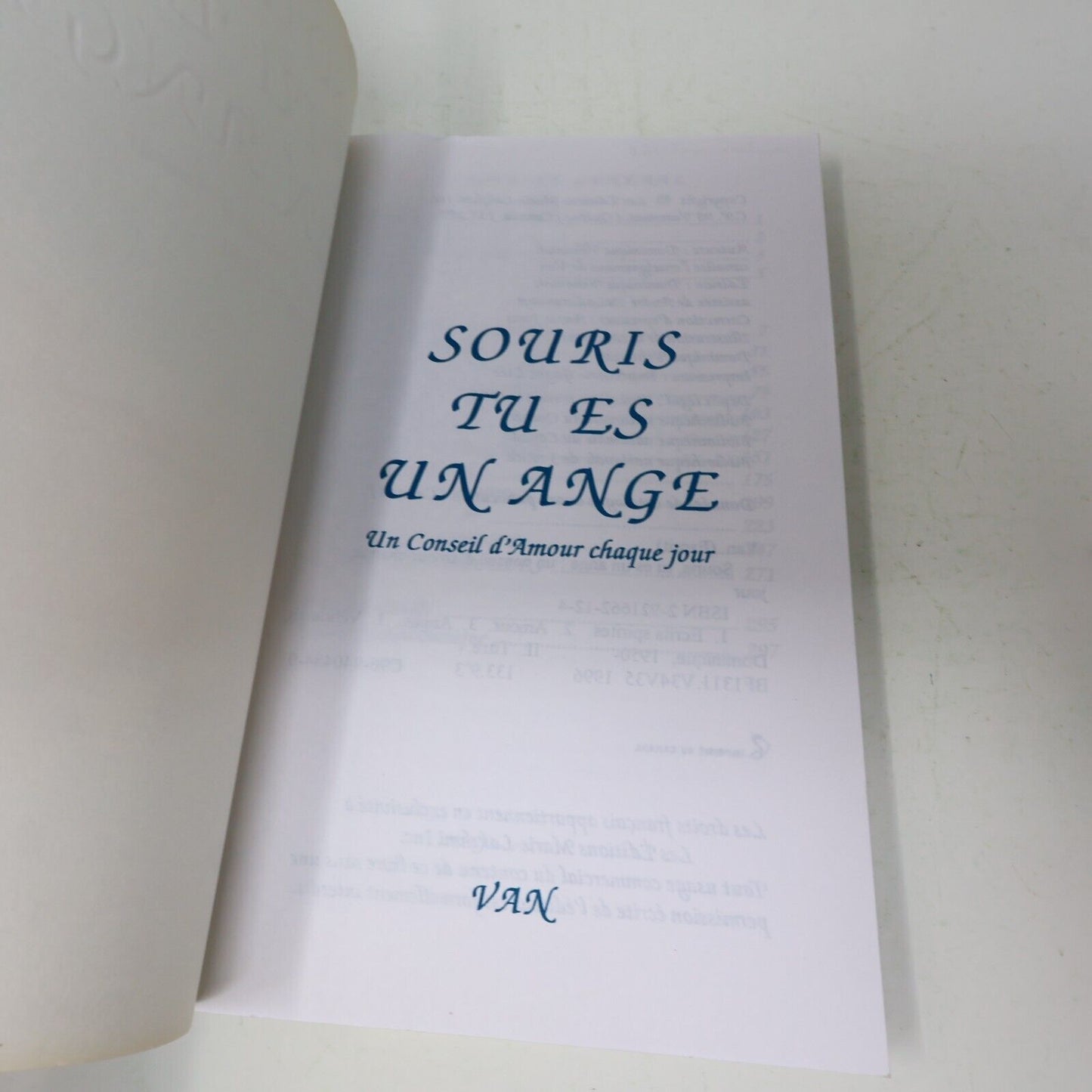 1999 Souris Tu Es un Ange Van Marie Lakshmi Français Paperback Ésotérisme Livre
