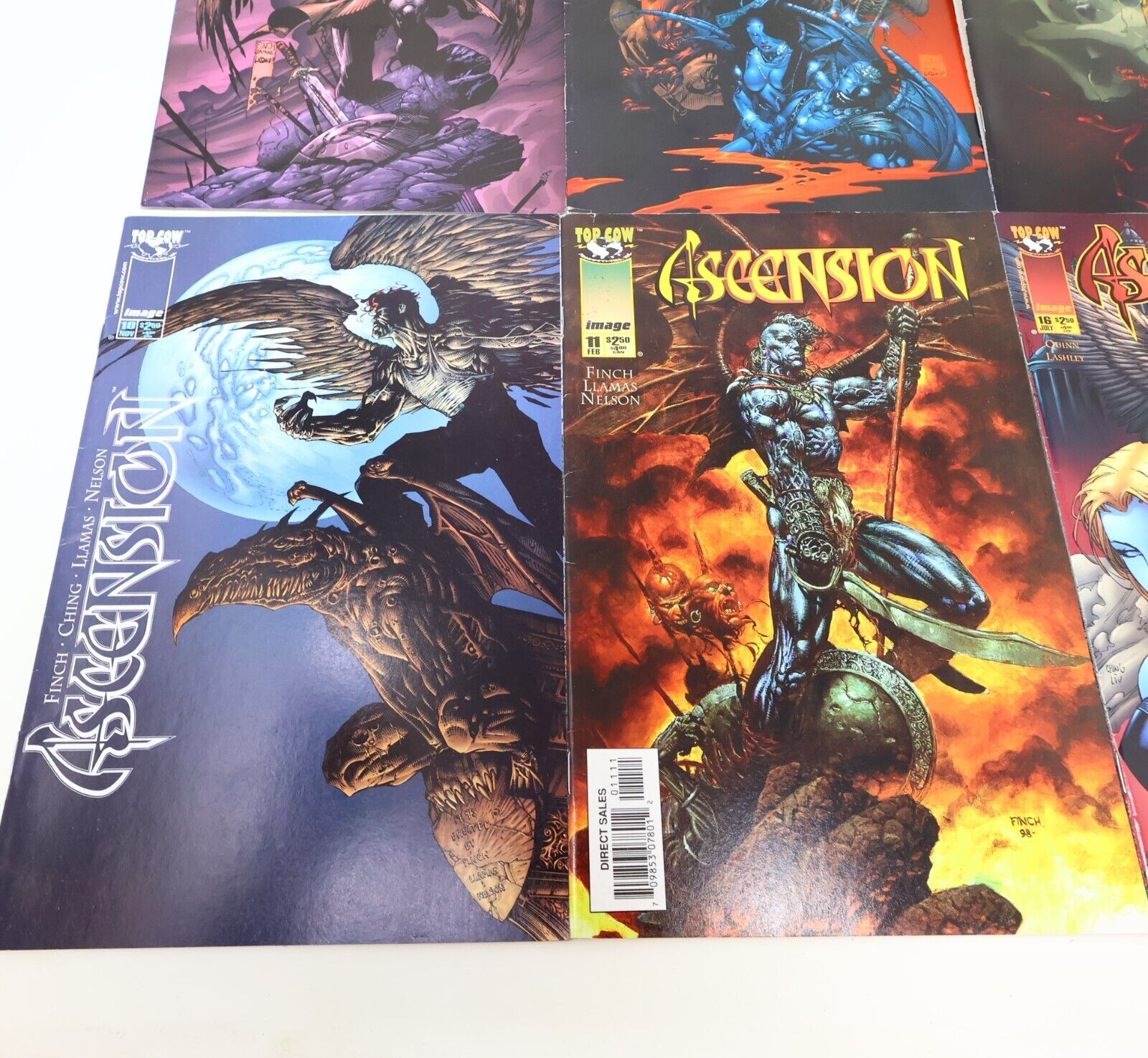 Lot 9 Comics Ascension #6-8 10-11 16 19-20 22 David Finch/Victor Llamas 90s