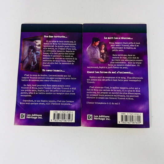 Cauchemars Dans les Bras de la Mort #1-2 Janice Harrel Lot Français Soif de Sang