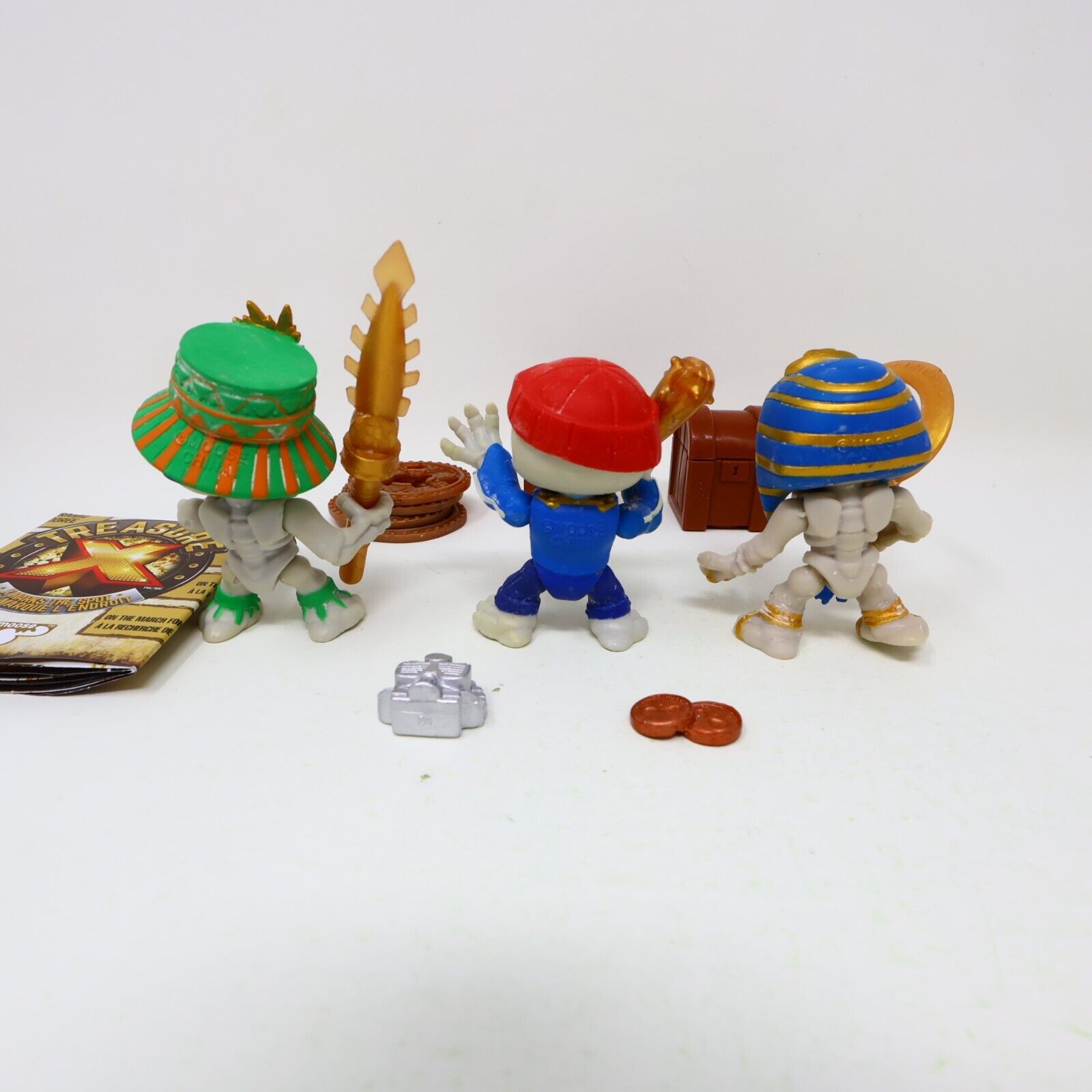 Lot of 3 Treasure X Figures Goldenspear Rogue Goldsnatcher Pharoah Loot Moose