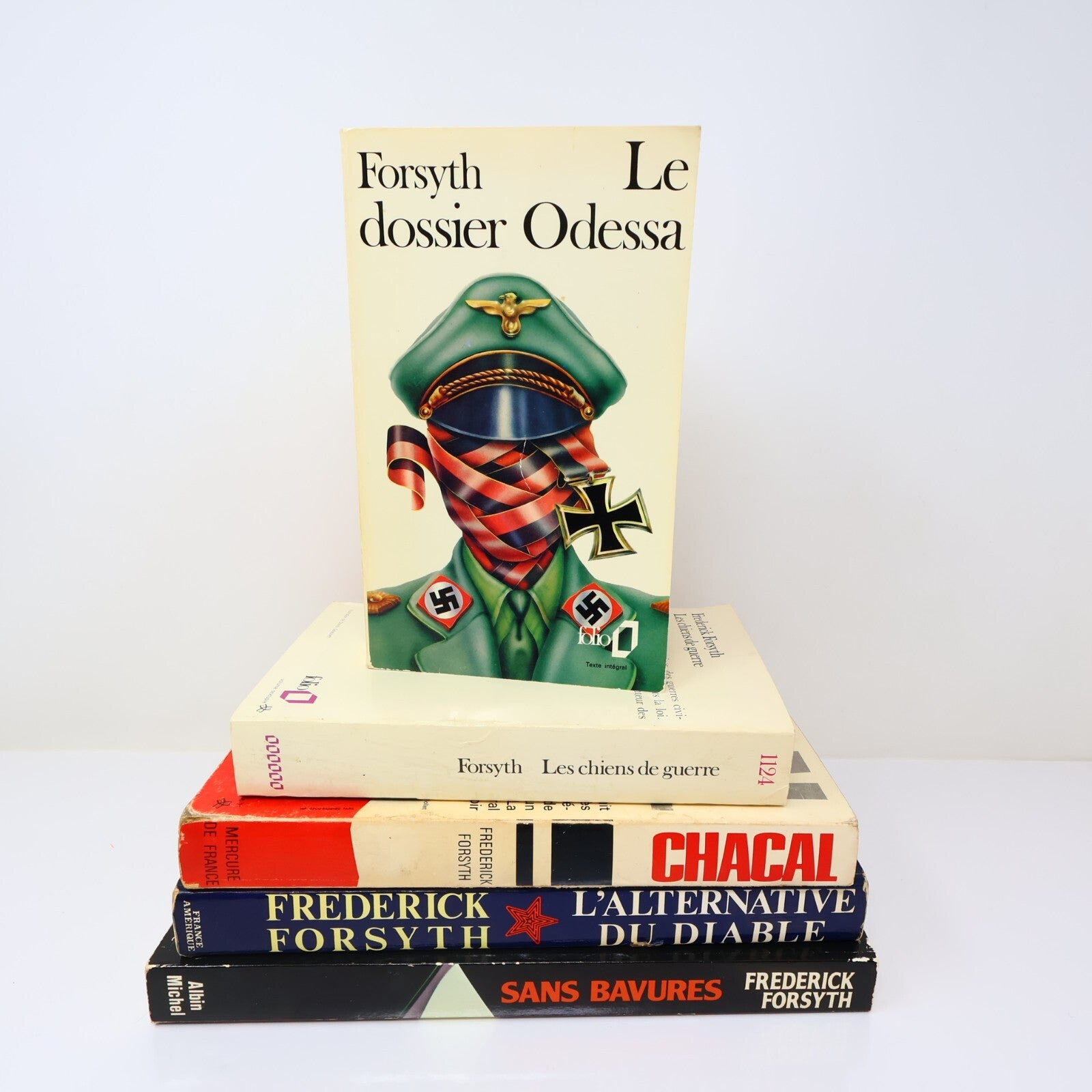 Frederick Forsyth Lot 5 Livres Sans Bavures/Chacal/Chiens de Guerre Français PB