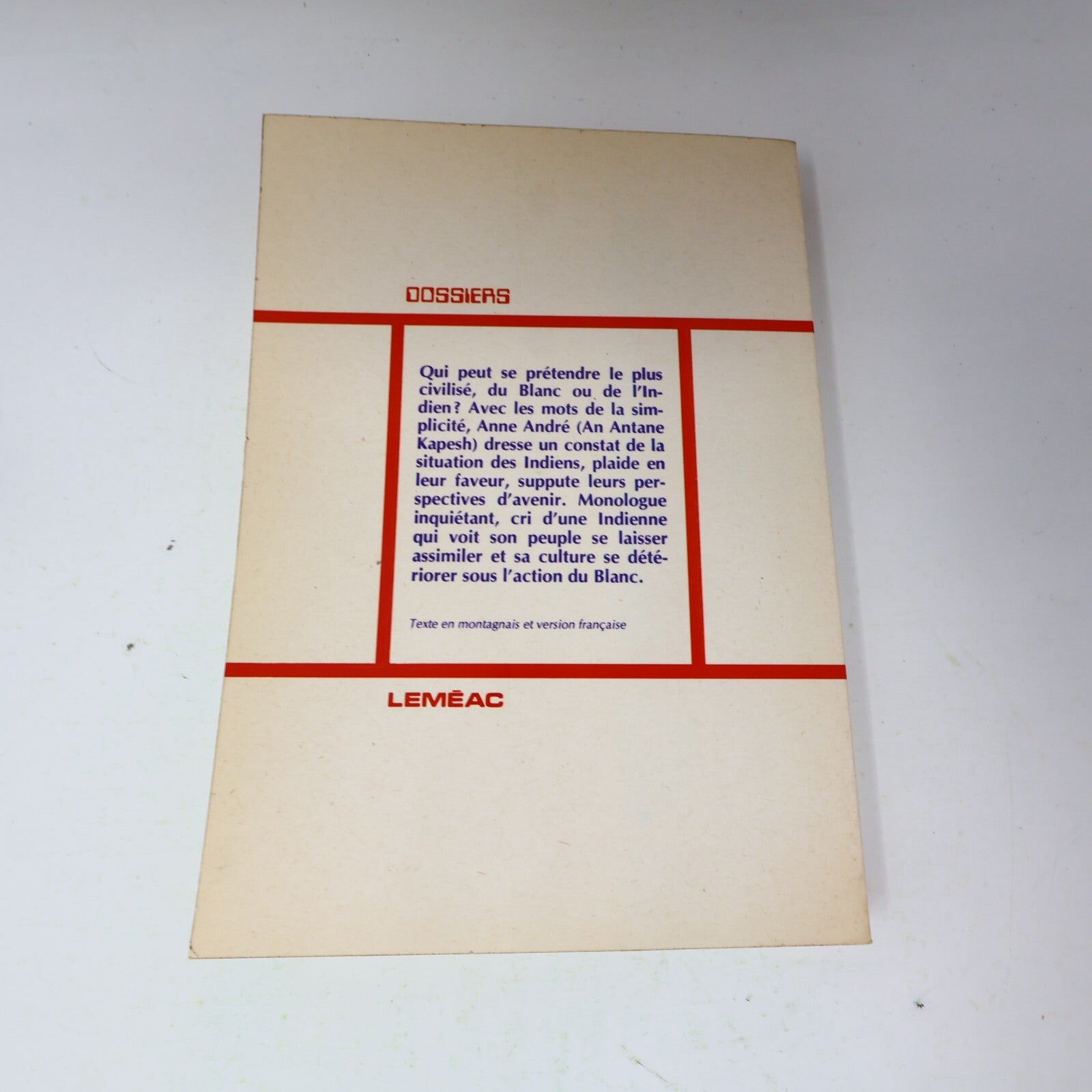 1976 Je Suis une Maudite Sauvagesse / Eukuan Nin Matshimanitu Innu-Iskueu Kapesh