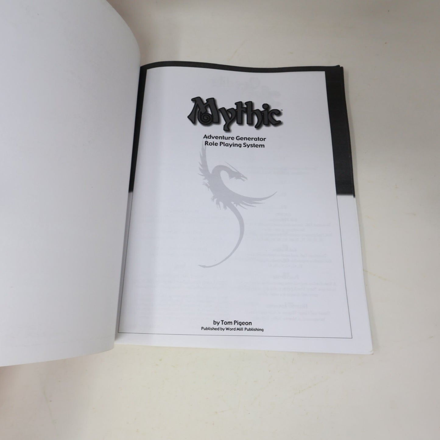 2017 Mythic Create Dynamic Role-Playing Adventures Without Preparation Rpg Book