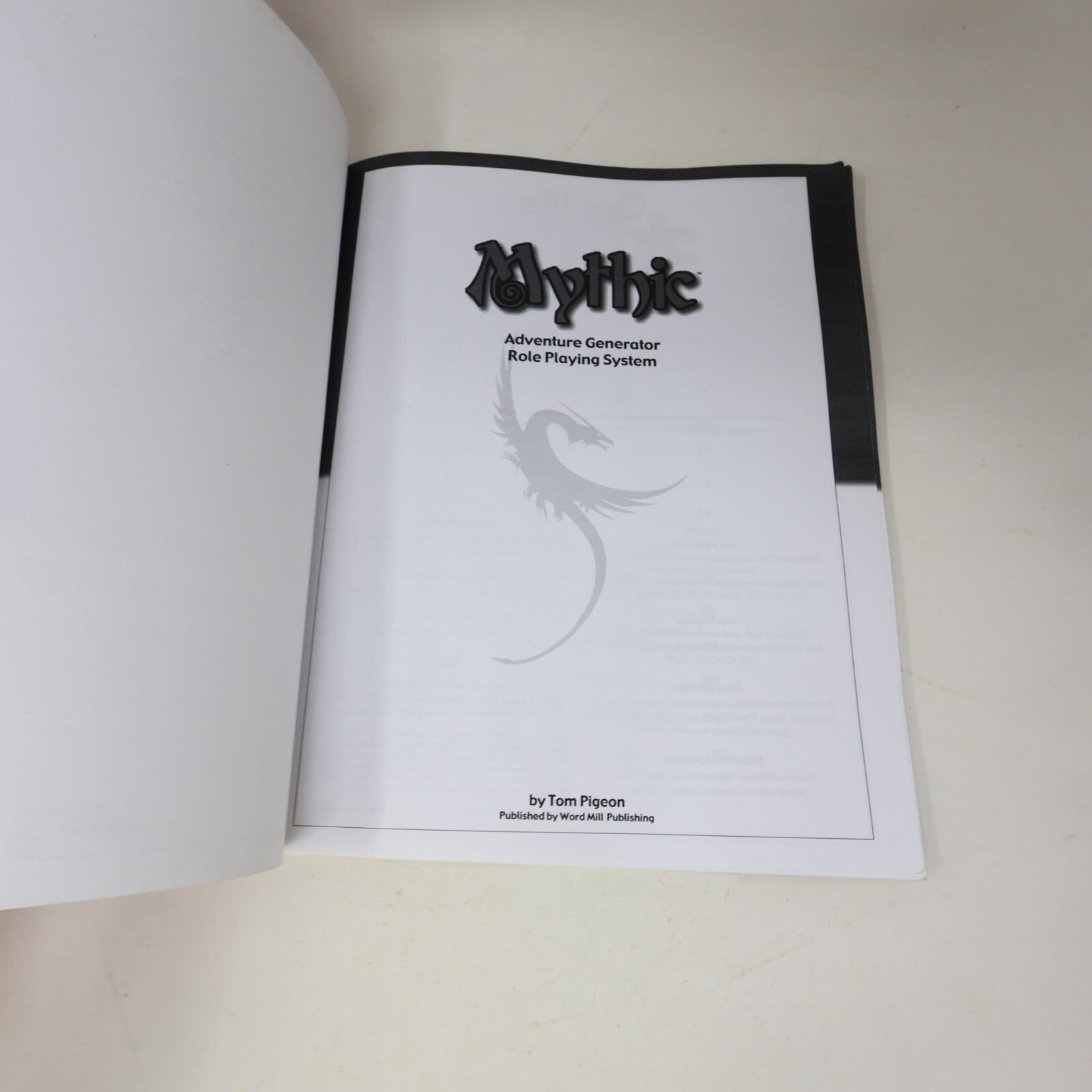 2017 Mythic Create Dynamic Role-Playing Adventures Without Preparation Rpg Book
