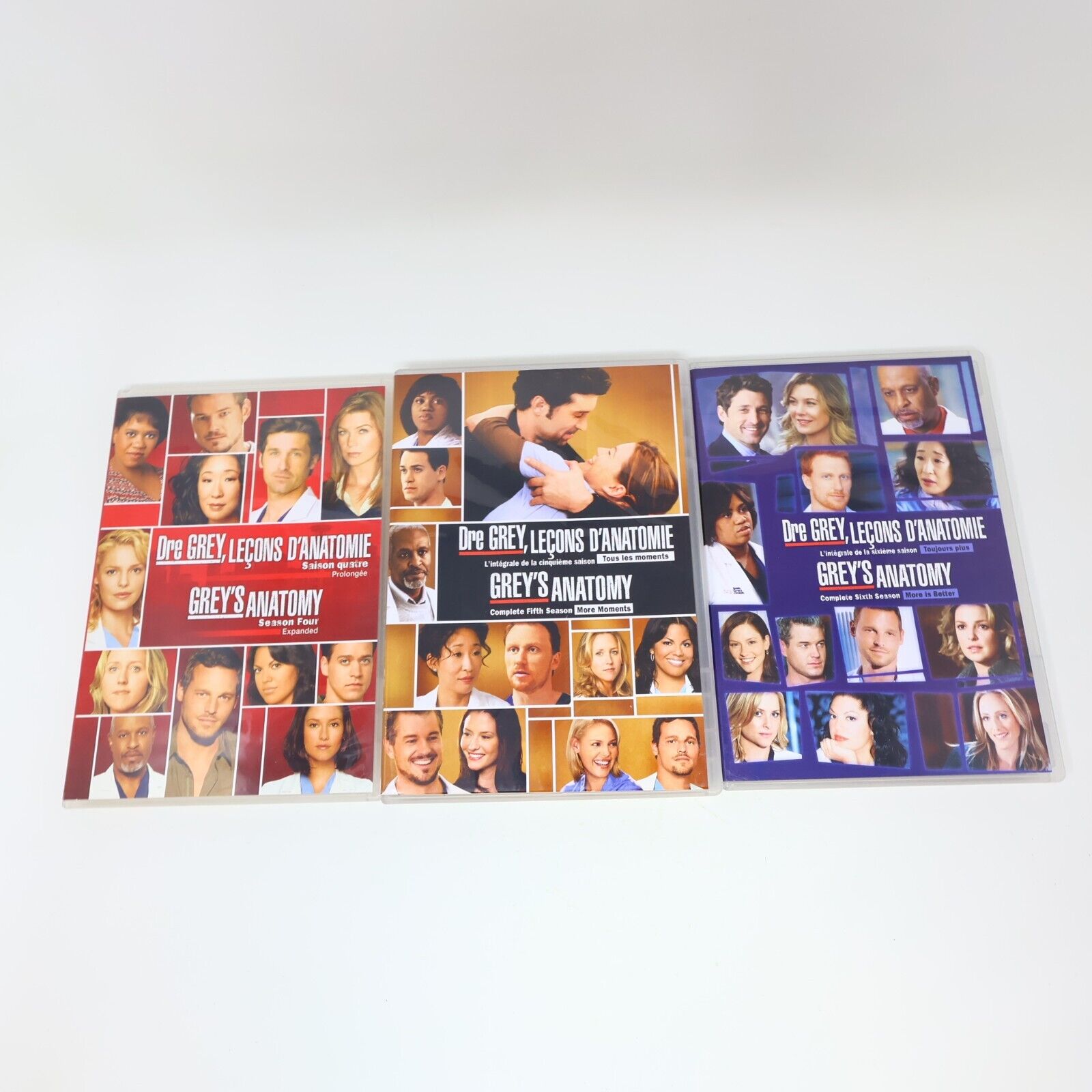 Dre Grey Leçons d'Anatomie/Grey's Anatomy Saisons #4-5-6 DVD Testés Lot Region 1
