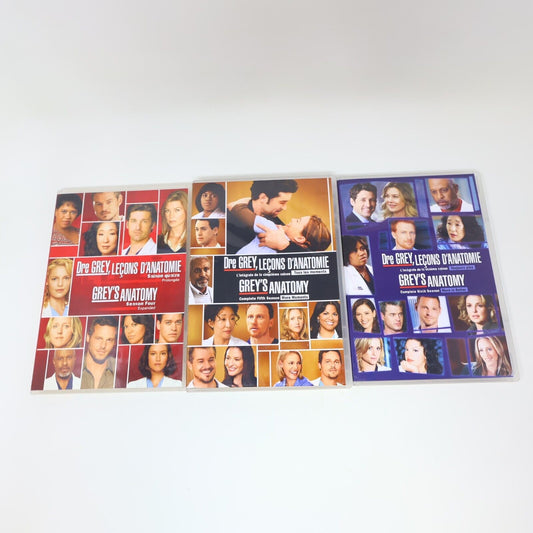 Dre Grey Leçons d'Anatomie/Grey's Anatomy Saisons #4-5-6 DVD Testés Lot Region 1