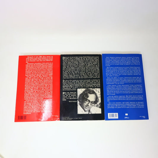 Max Gallo Affaire Intime Demeure des Puissants Crime Très Ordinaire Lot 3 Livres