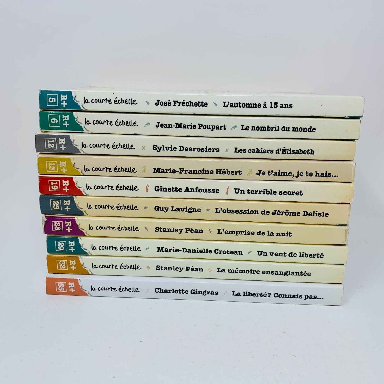 Lot 10 Livres La Courte Échelle Roman + Enfants Français French Children Books