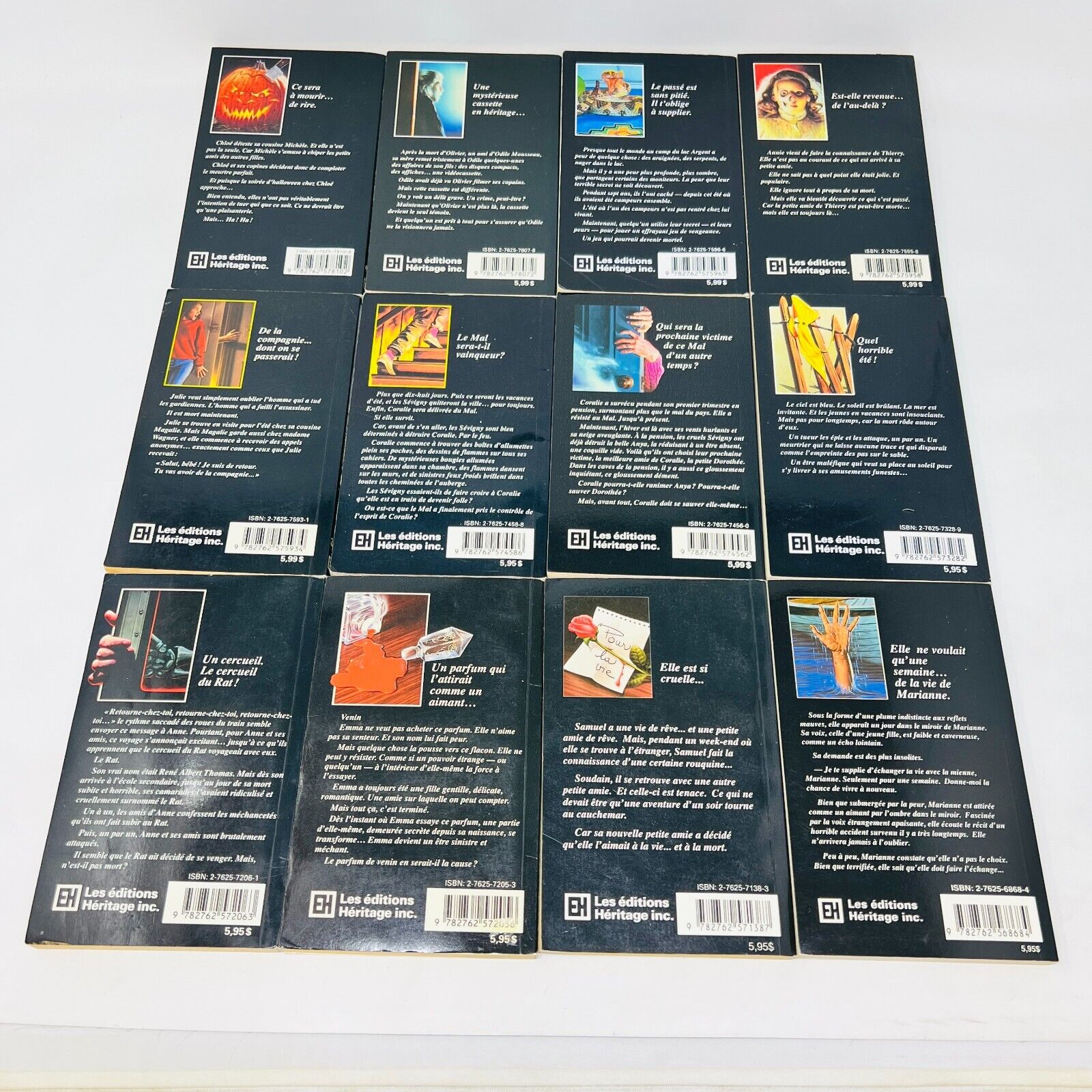17x Frissons EH Lot Livres Quel Rendez-Vous!/L'Accident/Chalet Maudit Stine