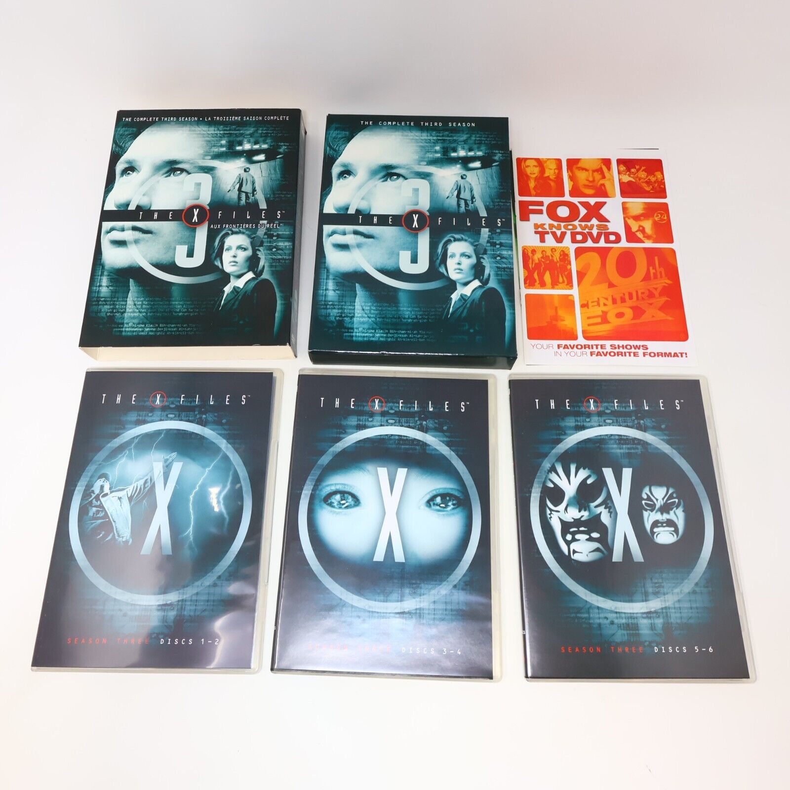 The X Files / Aux Frontières du Réel Season #1-2-3 DVD Lot NTSC David Duchovny