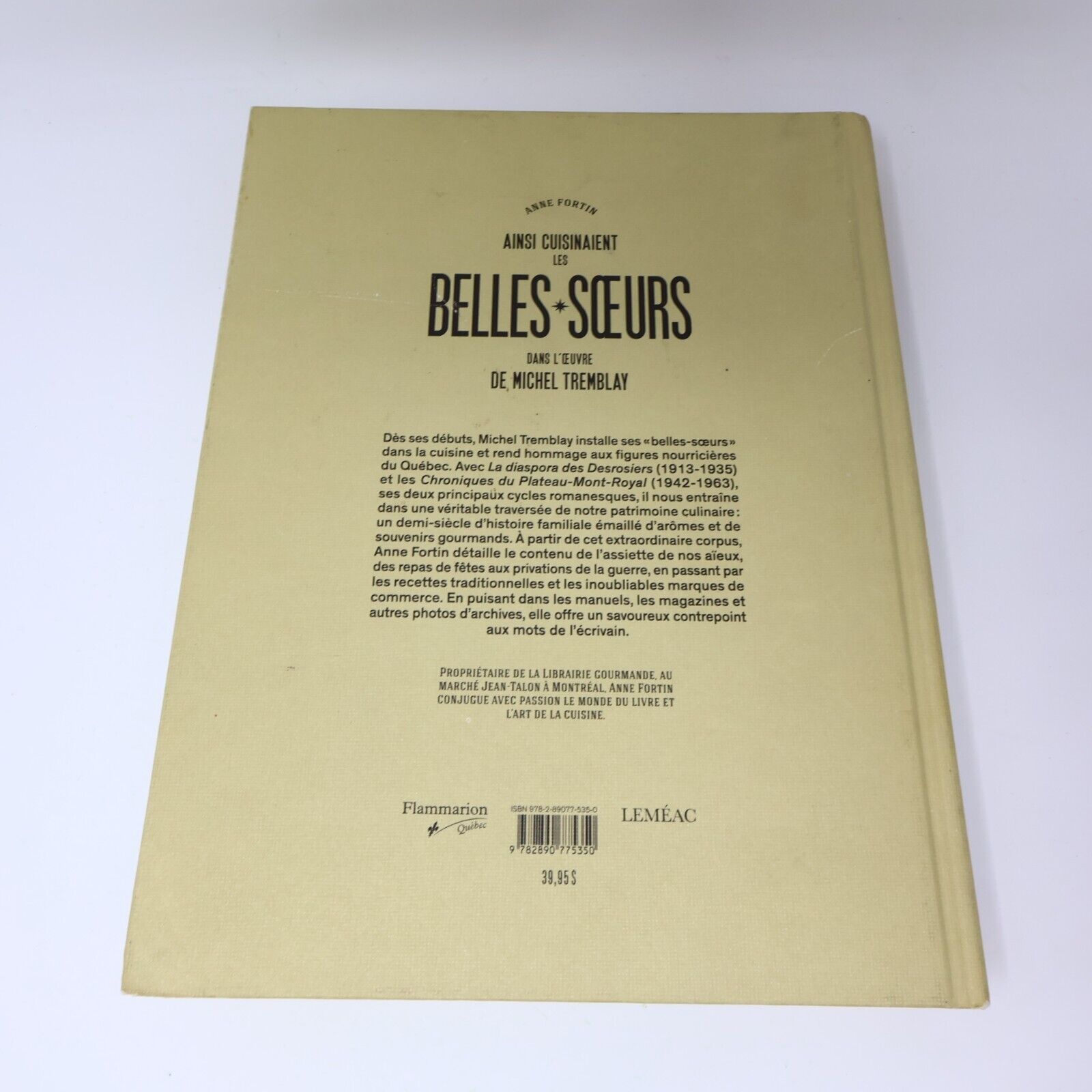 2014 Ainsi Cuisinaient les Belles-Soeurs dans l'Univers de Michel Tremblay HC
