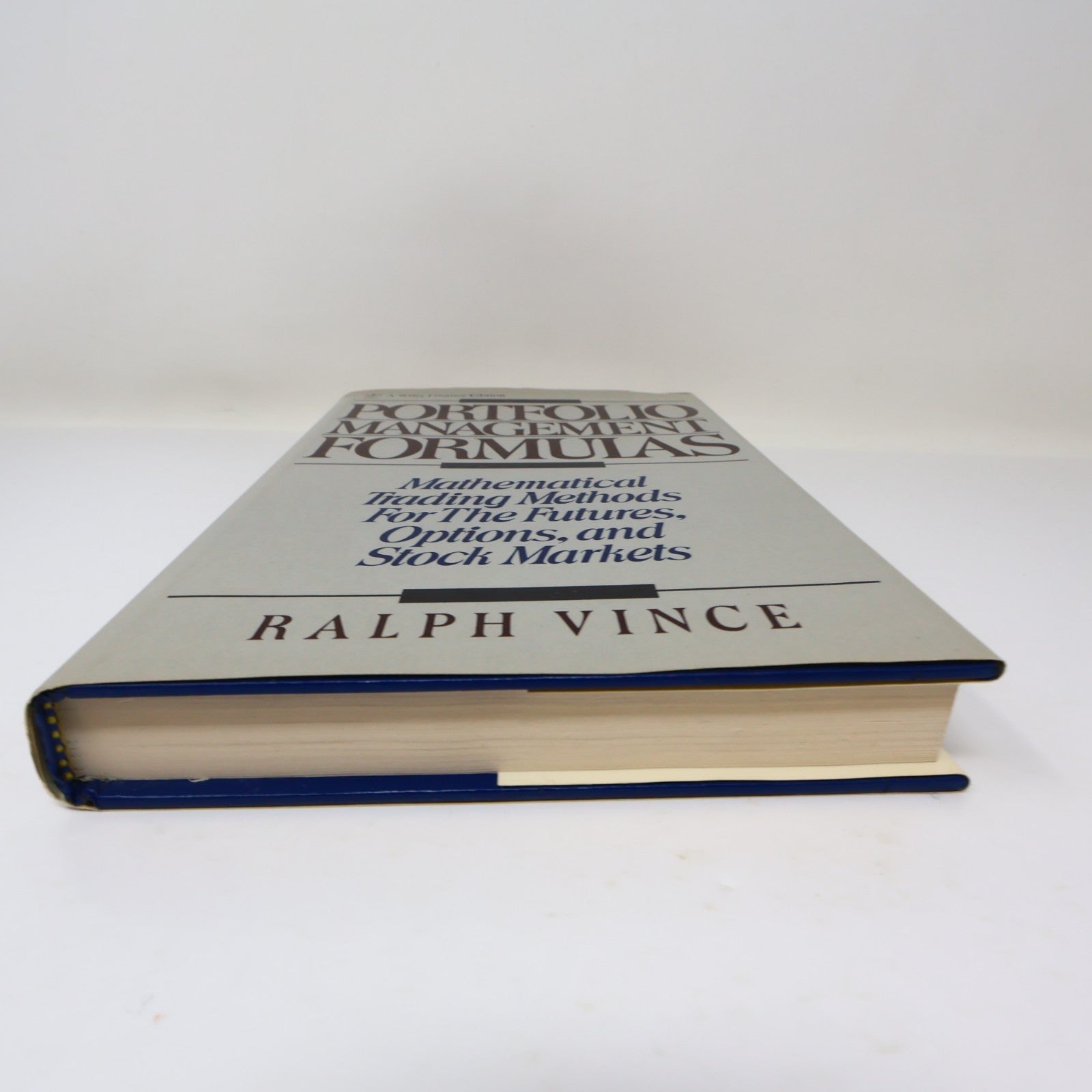 Portfolio Management Formulas Mathematical Trading Methods Ralph Vince Wiley HC