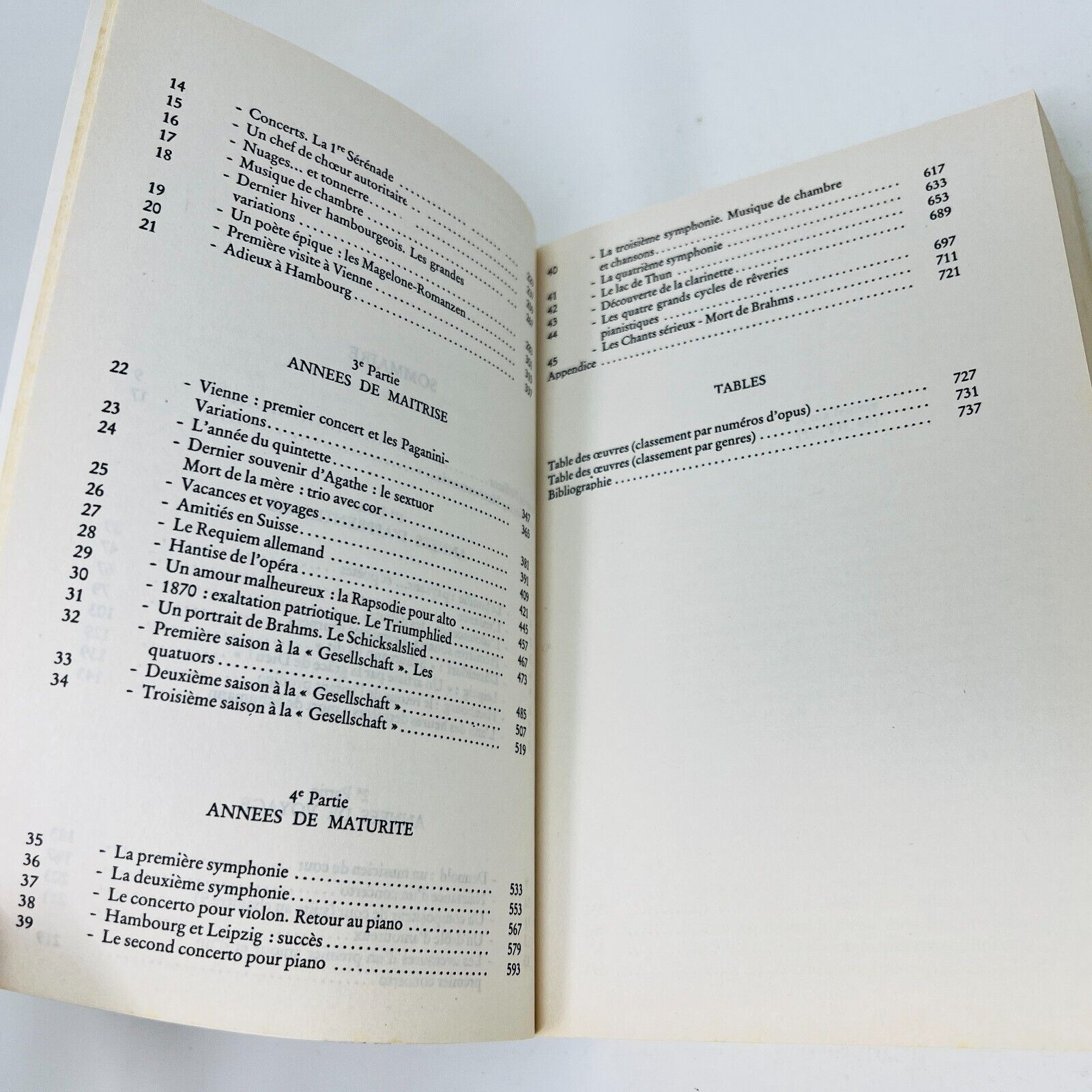 1990 Johannes Brahms de Claude Rostand Fayard Les Indispensables de la Musique