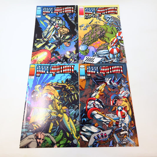 Lot 4 Comics SuperPatriot #1-4 Erik Larsen/Keith Giffen Image 1993 90s