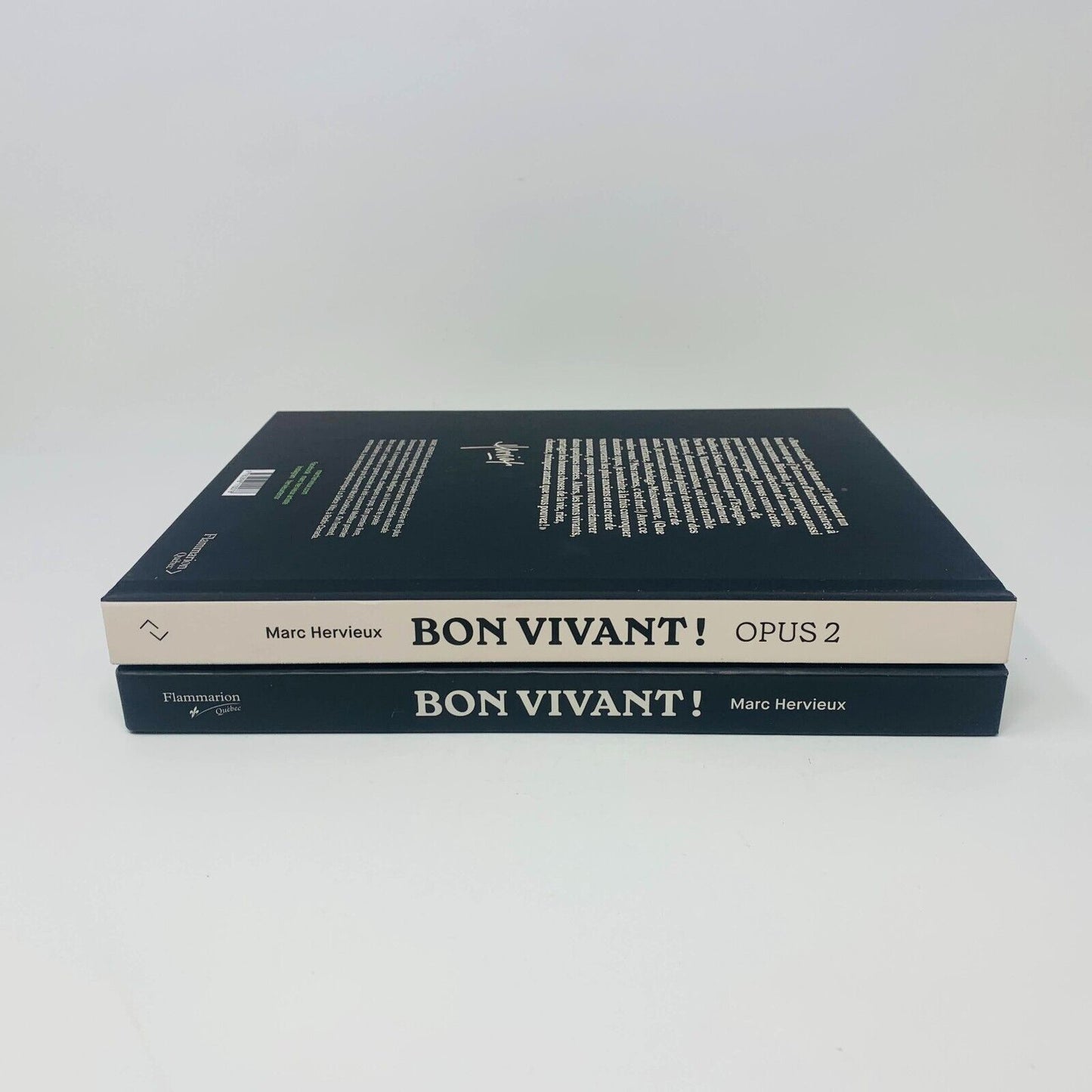 Bon Vivant! Opus 1-2 Lot Livres Biographie/Recettes de Marc Hervieux Flammarion