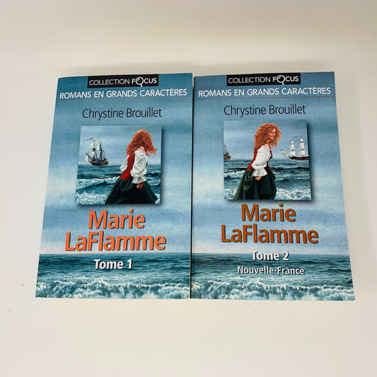 Marie Laflamme Tomes 1-2 Romans en Grands Caractères Chrystine Brouillet Lot
