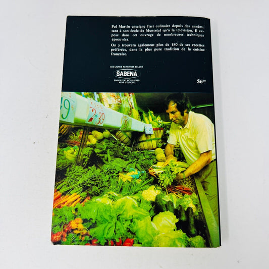 1974 La Cuisine de Pol Martin Livre de Recettes en Français Éditions de l'Homme