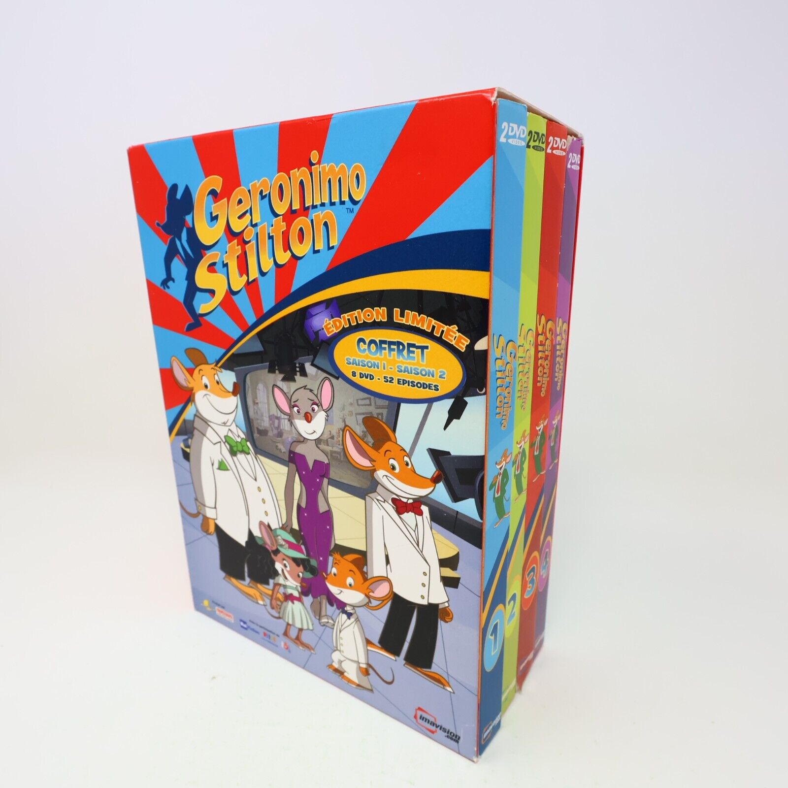Coffret Geronimo Stilton Saisons 1 & 2 DVD Édition Limitée Testé NTSC Français
