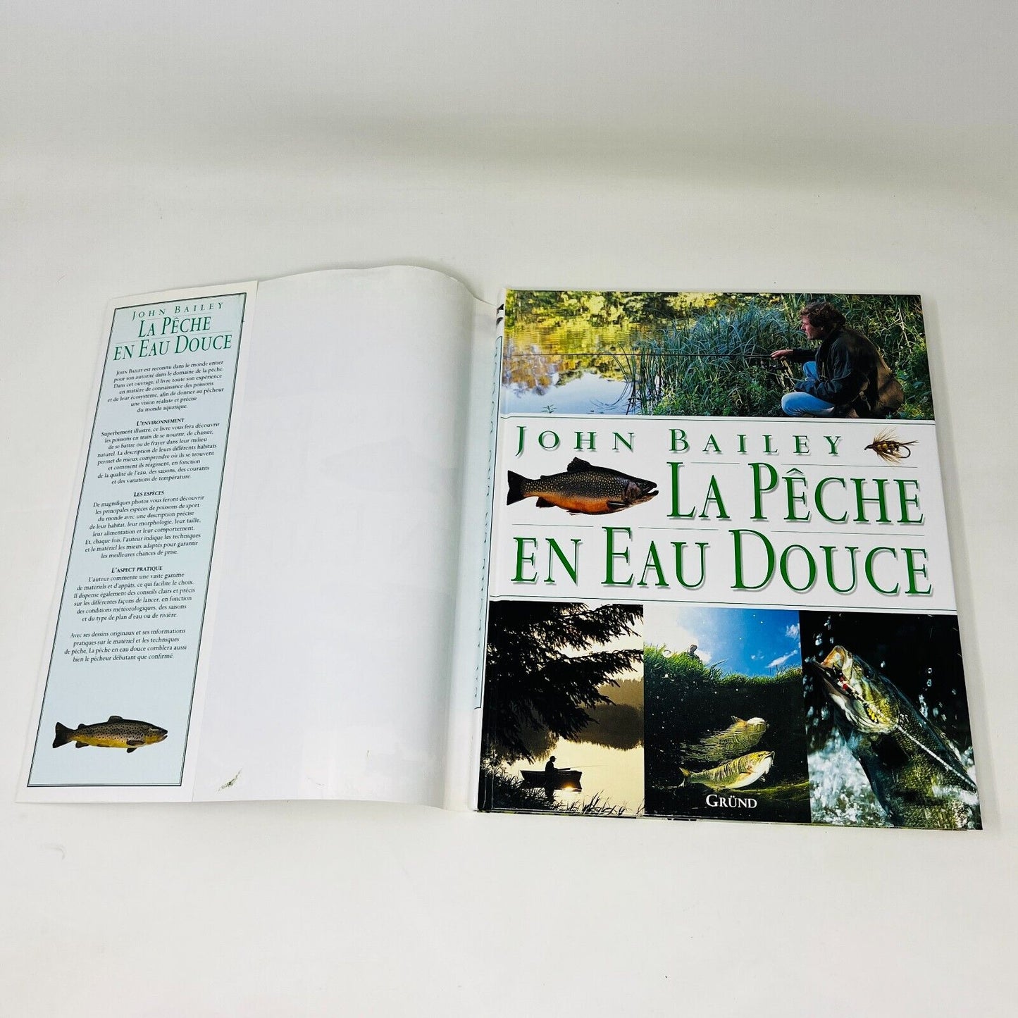 1999 La Pêche en Eau Douce de John Bailey Gründ en Français/French Poissons