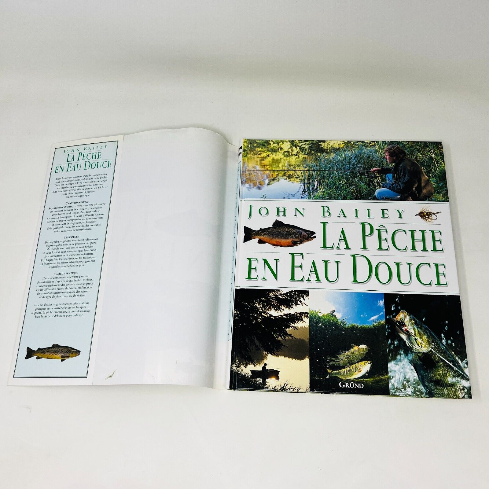 1999 La Pêche en Eau Douce de John Bailey Gründ en Français/French Poissons