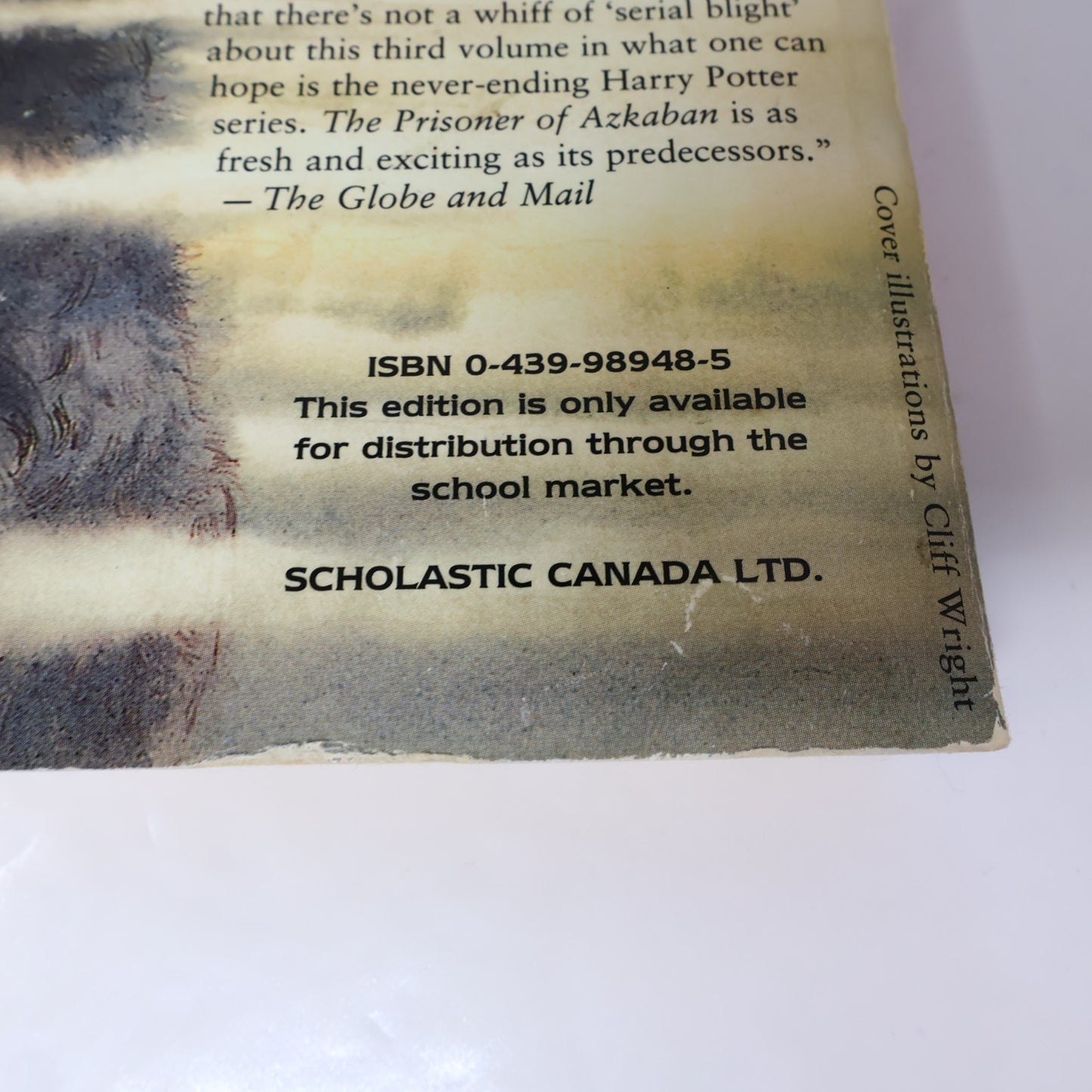 Harry Potter and the Prisoner of Azkaban Scholastic School Market Edition Canada