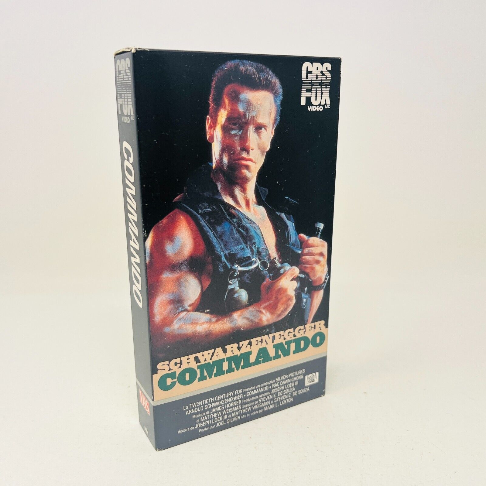 1990 Commando VHS NTSC Testé en Français/French Arnold Schwarzenegger Action