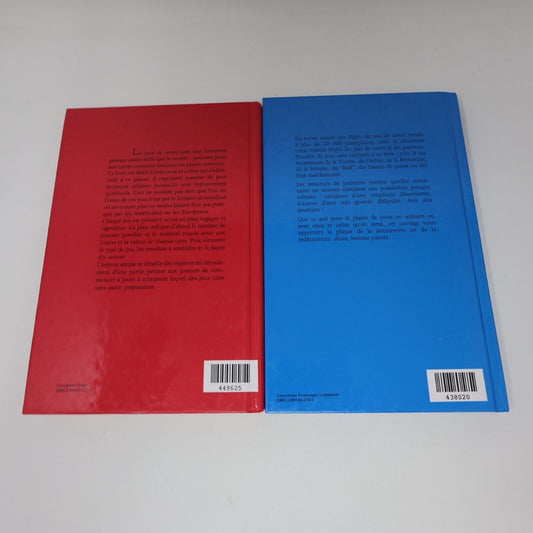 Lot 2 Livres Règles des Jeux de Cartes et des Patiences #1-2 Québec Loisirs HC