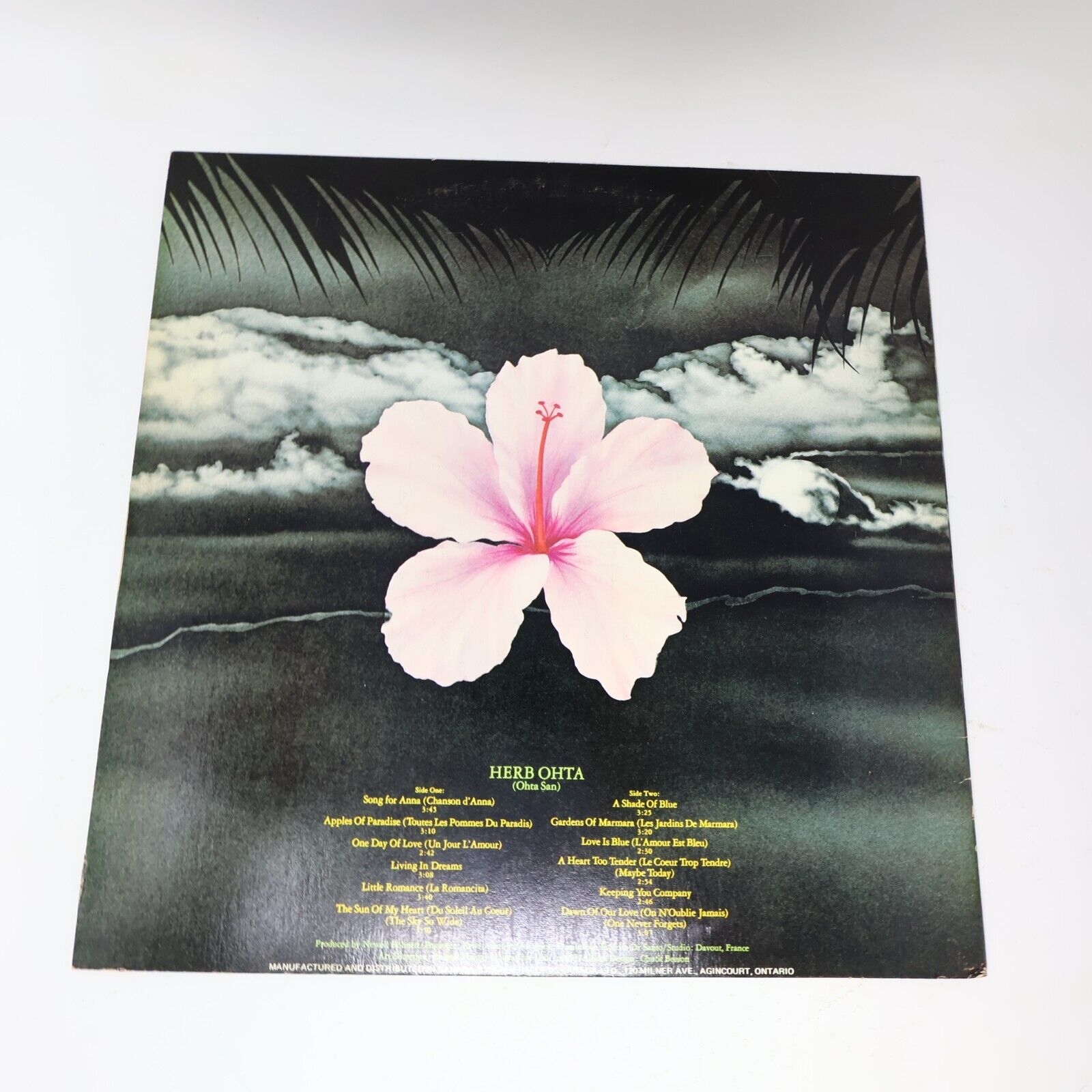 Herb Ohta Song For Anna LP Record Vinyl 1973 Canada A&M Records SP-3651 1970s