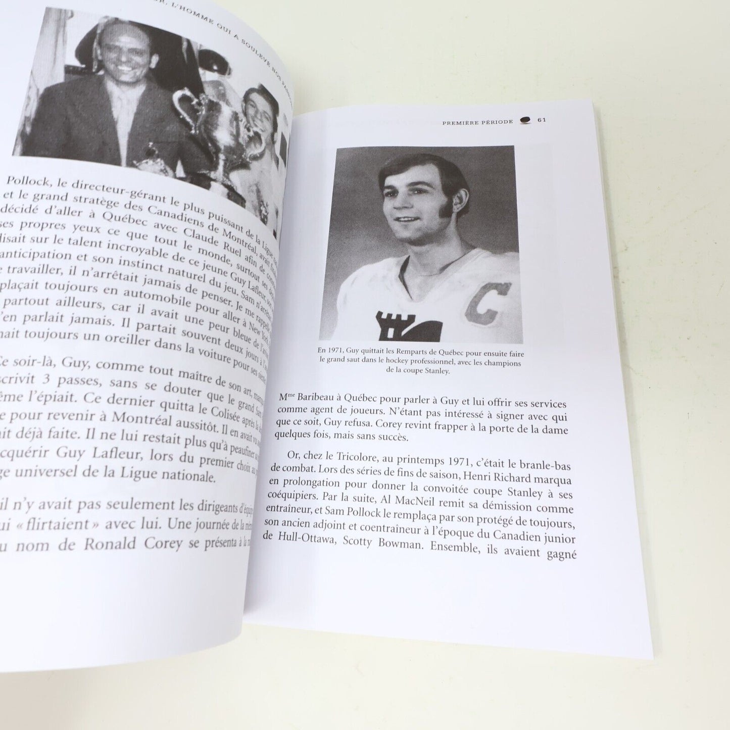 Livre Signé Guy Lafleur l'Homme qui a Soulevé Nos Passions Yves Tremblay 2013 PB