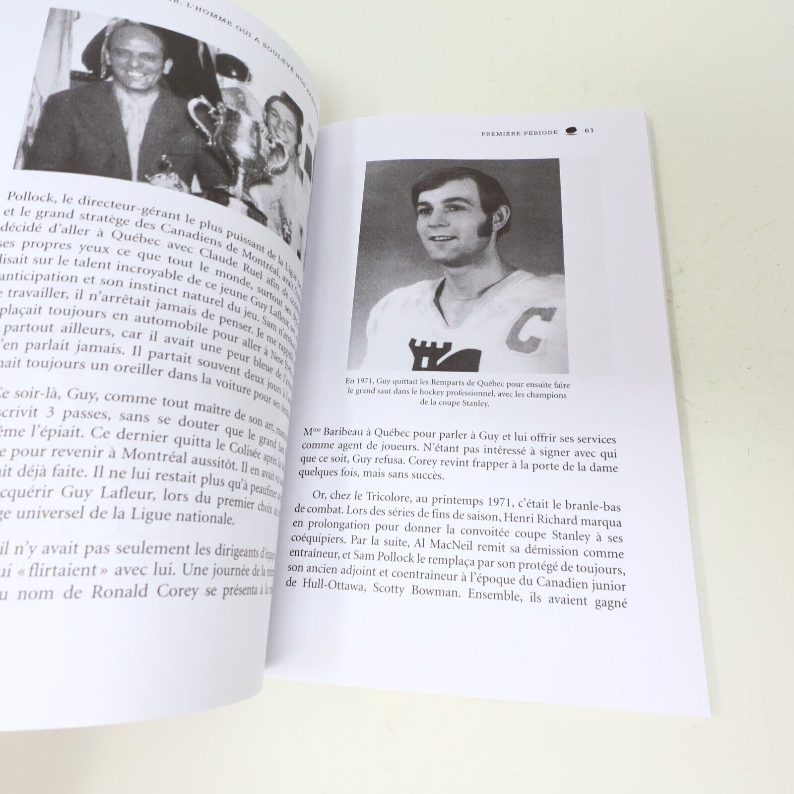 Livre Signé Guy Lafleur l'Homme qui a Soulevé Nos Passions Yves Tremblay 2013 PB