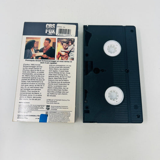 1990 Commando VHS NTSC Testé en Français/French Arnold Schwarzenegger Action