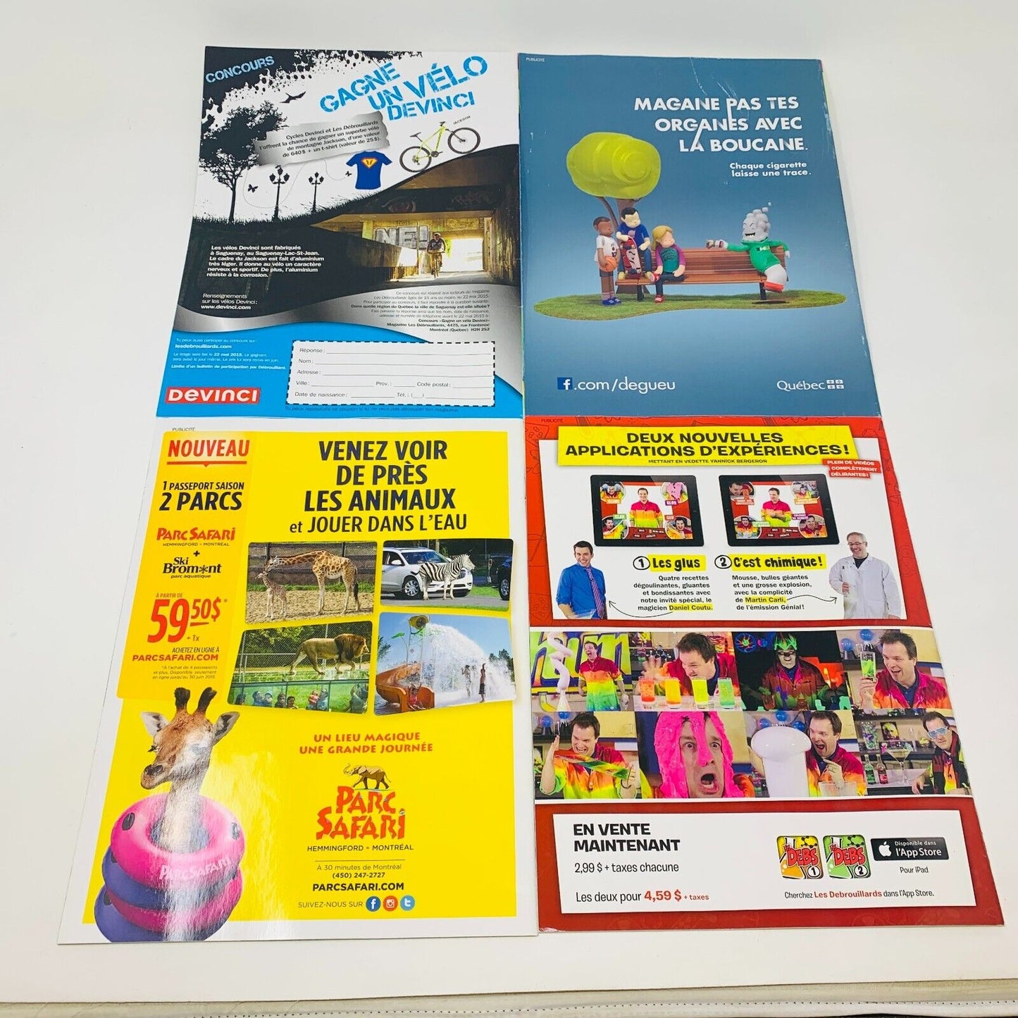 16x Les Débrouillards Magazines Enfants Français 2015-20 Années Incomplètes Lot